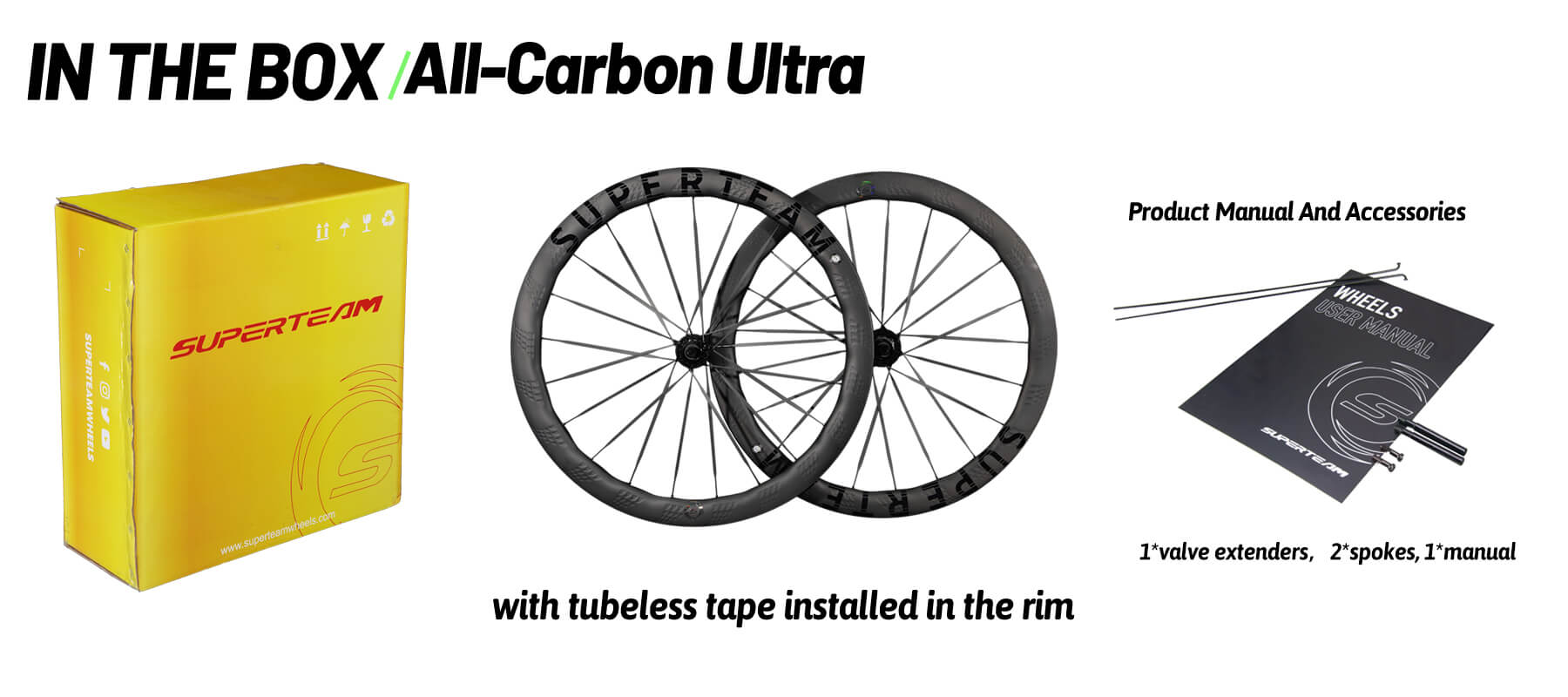 Superteam S-ALL Carbon Ultra D28-50 DISC Brake Wheelsets