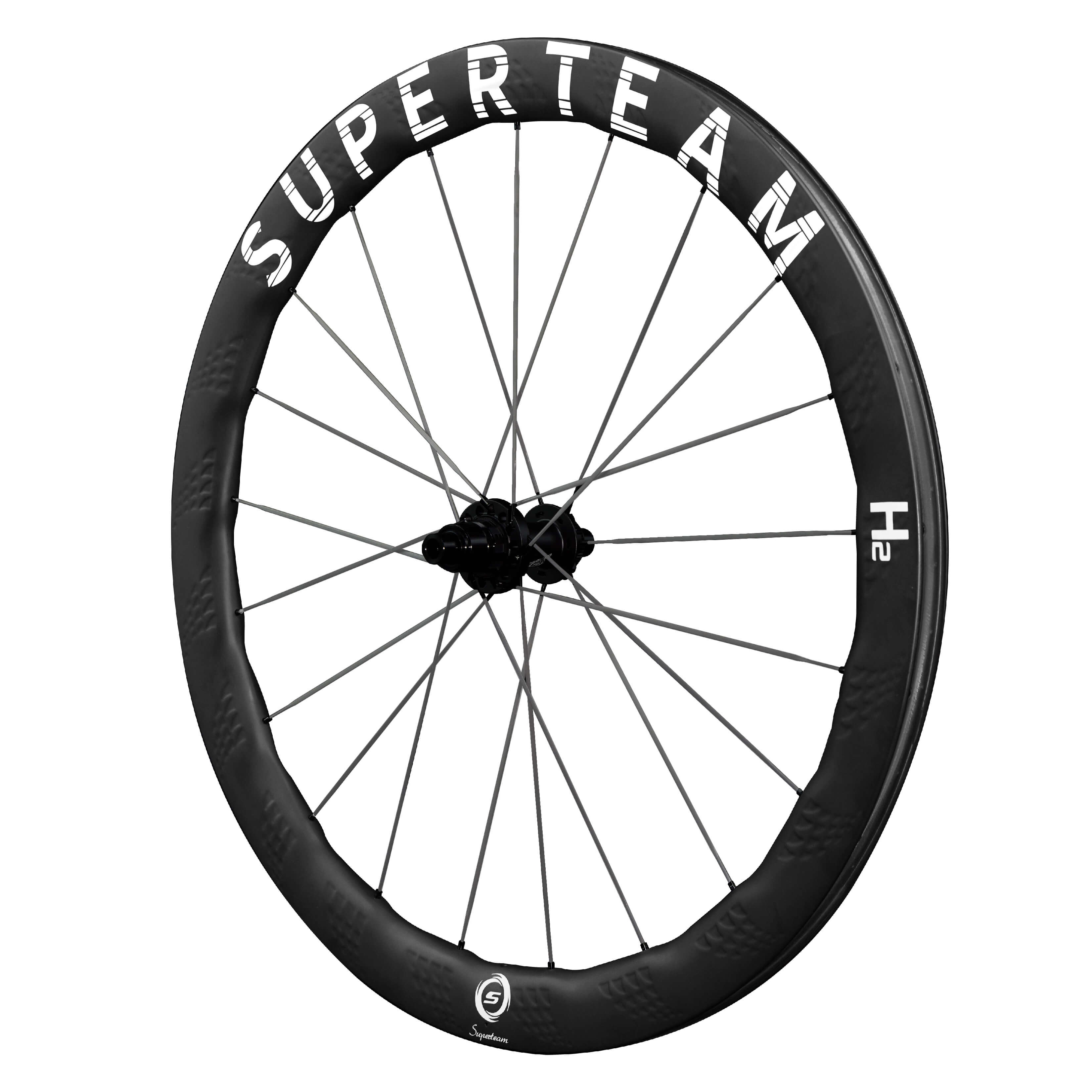 S-All Carbon Ultra H2 D30-50 Disc Brake White Decals | Superteam