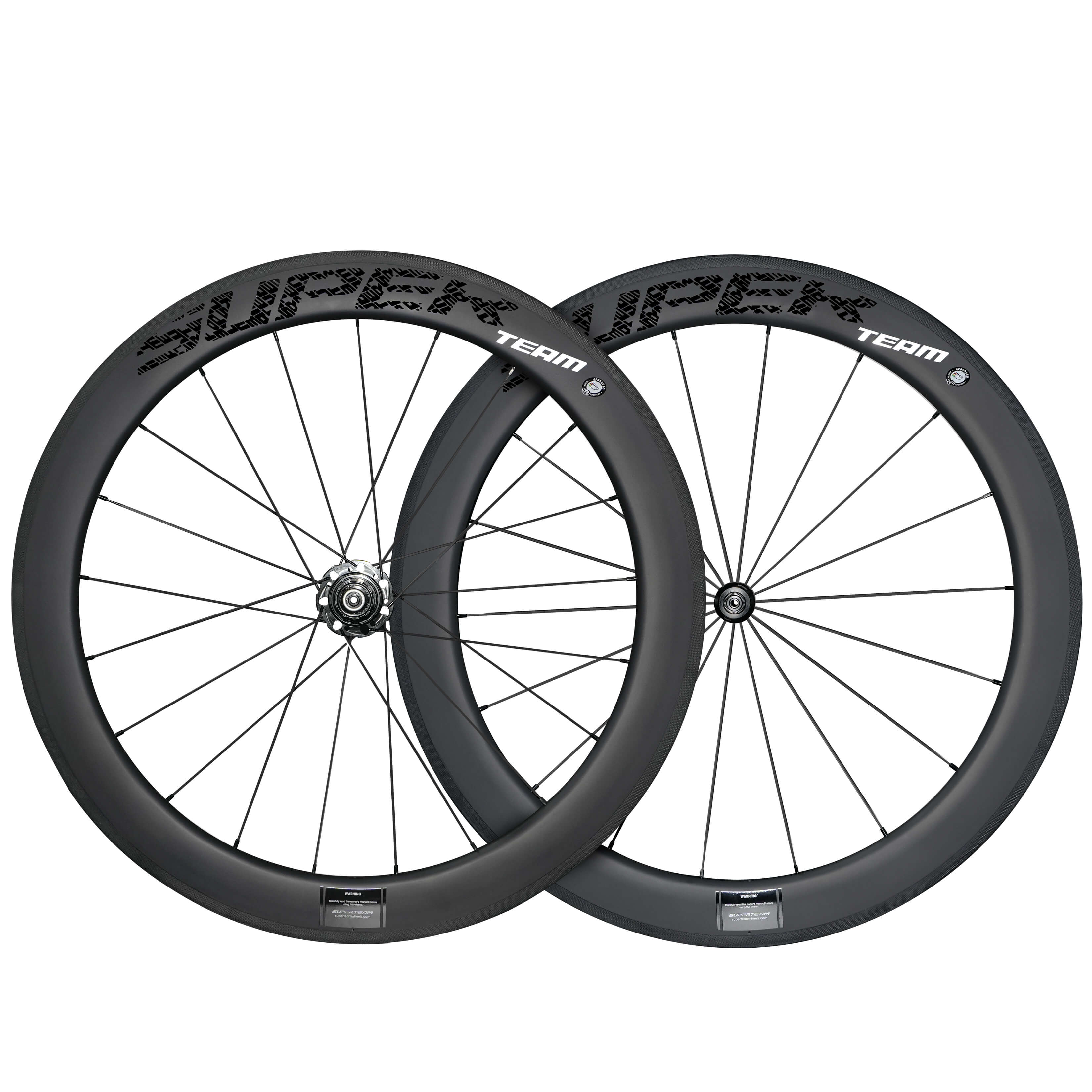 Conjunto de rodas de carbono Classic PRO R25-50 RIM Brake Black Decals