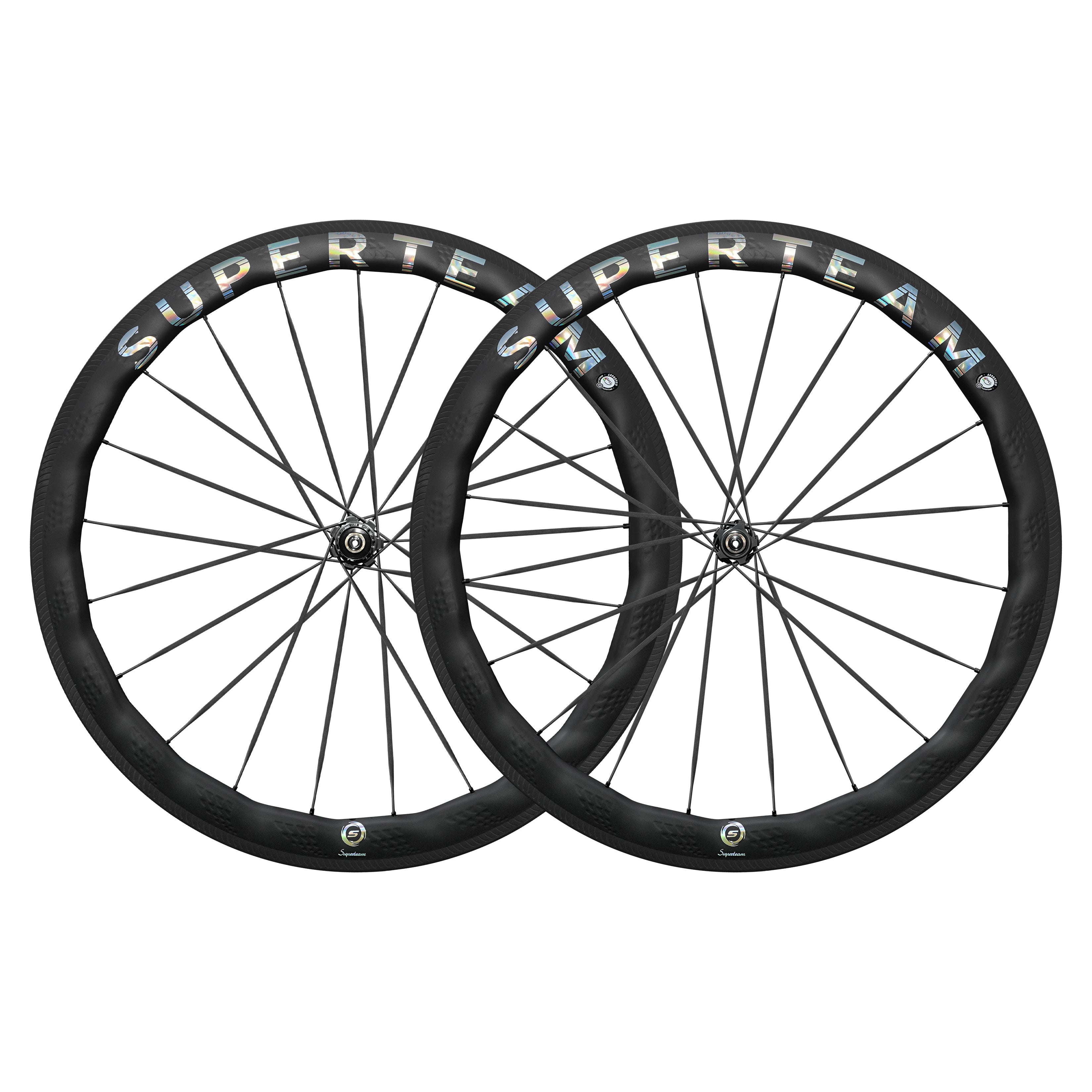 S-ALL Carbon Ultra D28-50 DISC Brake Silver Decals | Superteam Wheels