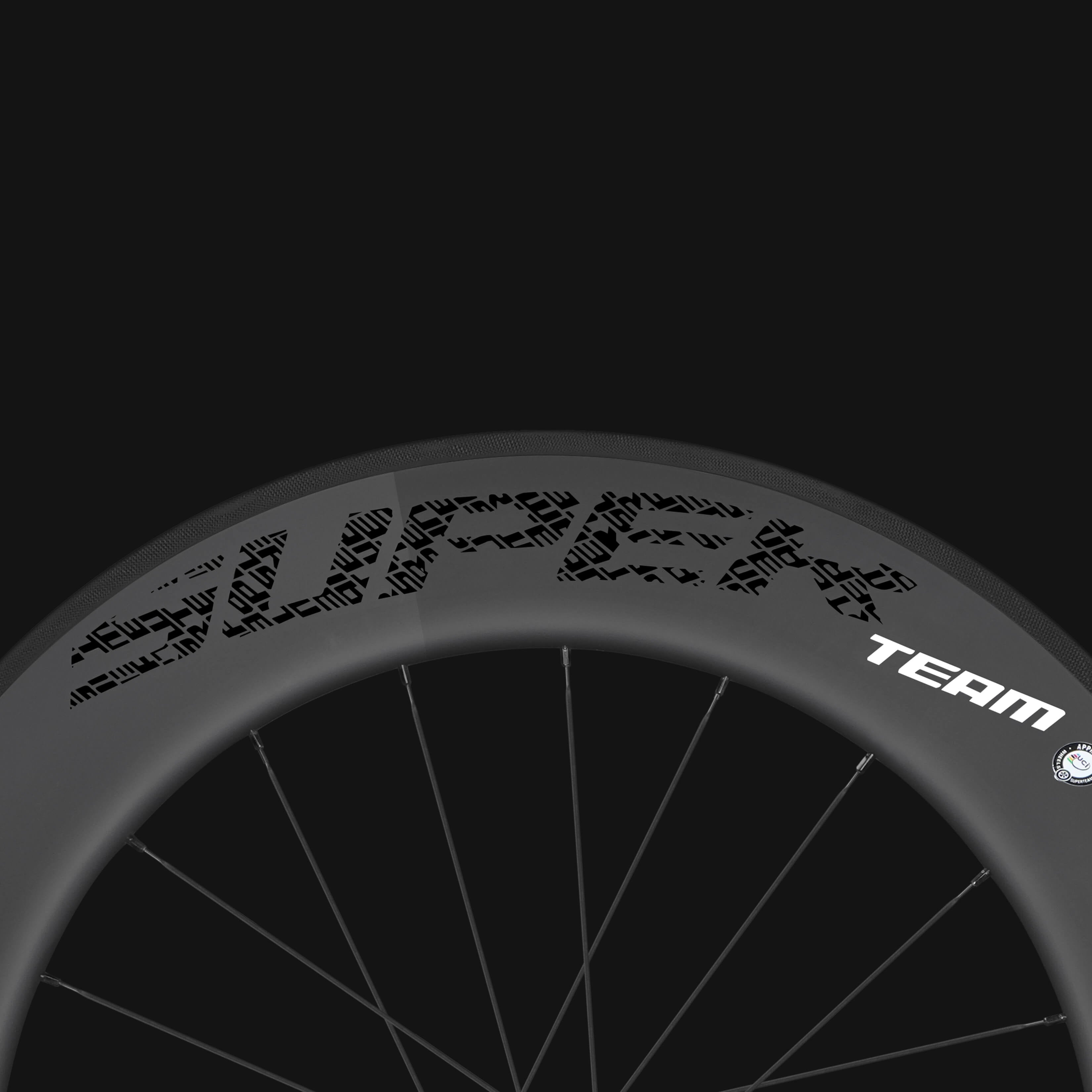 Classic PRO R25-88 Carbon Wheelset RIM Brake Black Decals