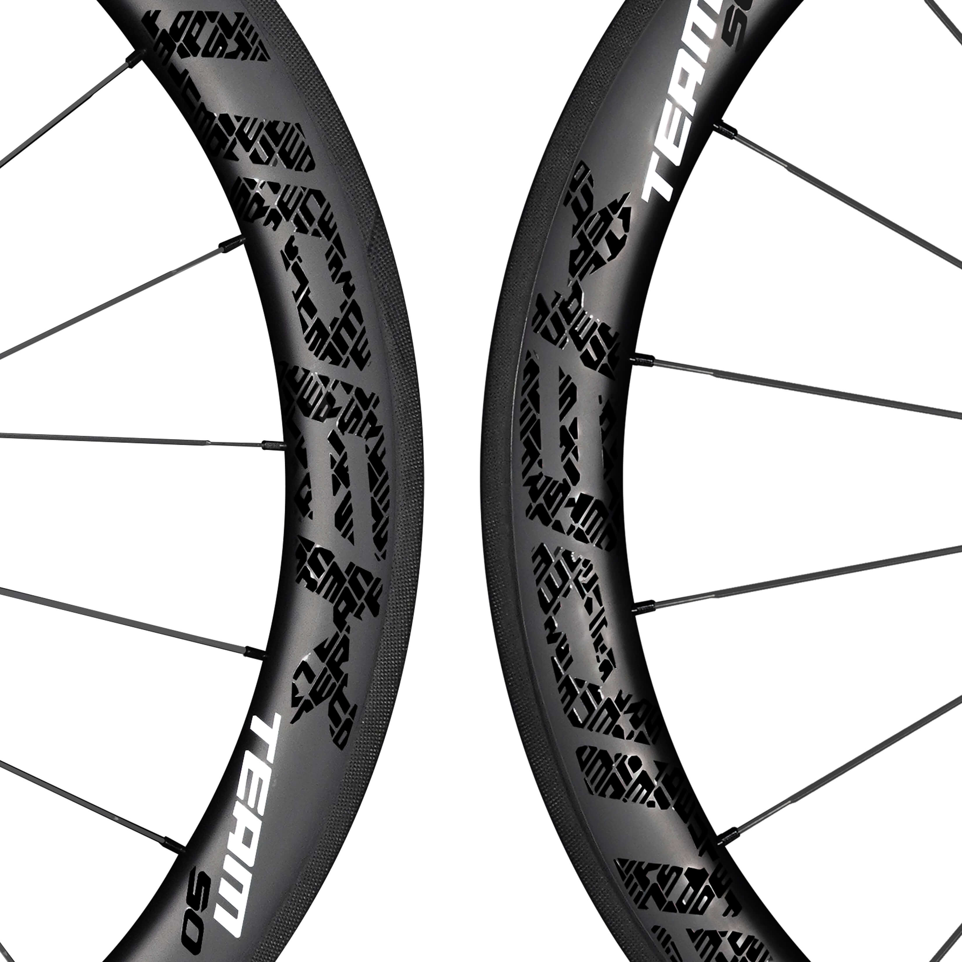 Classic PRO R25-50 Carbon Wheelset RIM Brake Black Decals