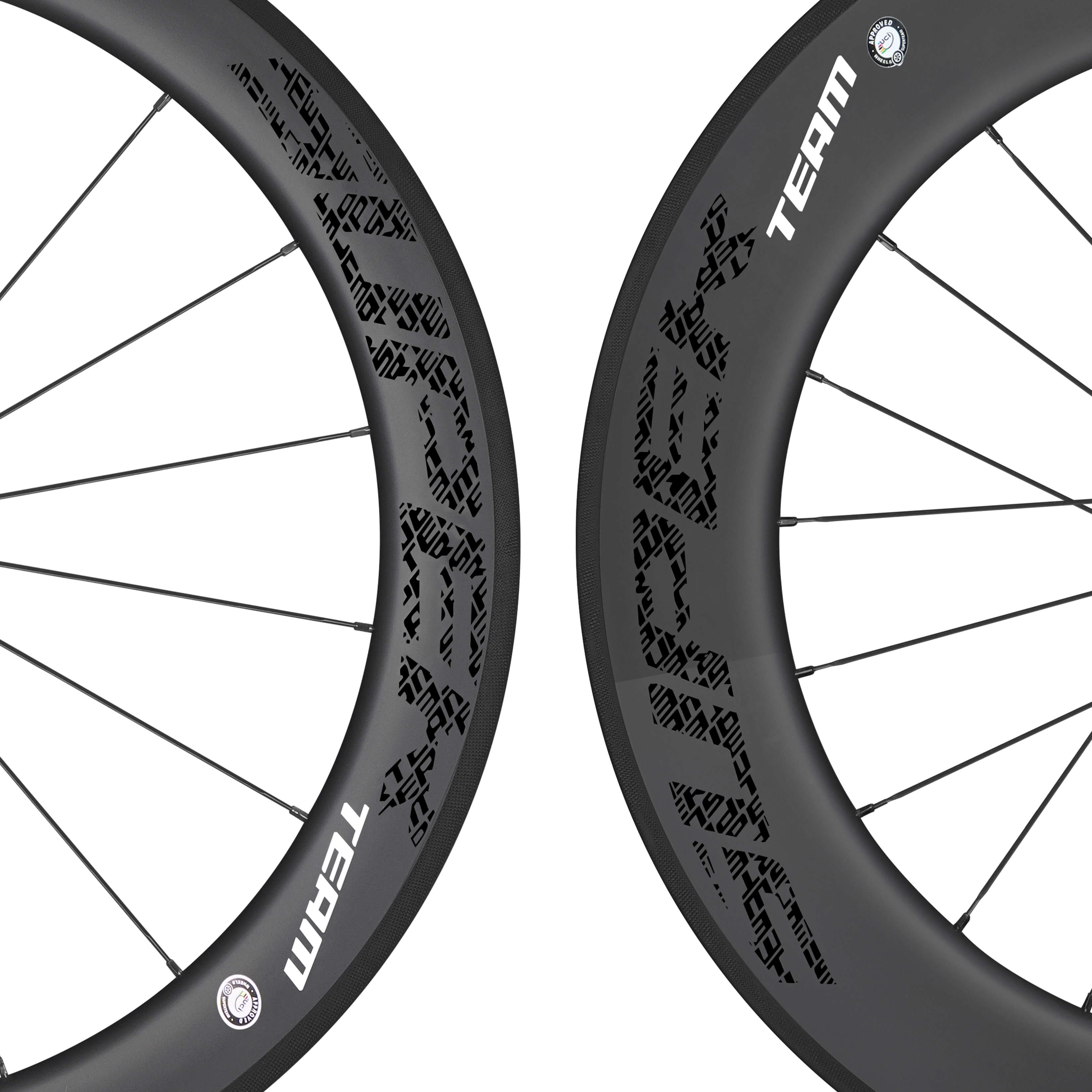 Classic PRO R25-60/88 Carbon Wheelset Rim Brake Black Decals