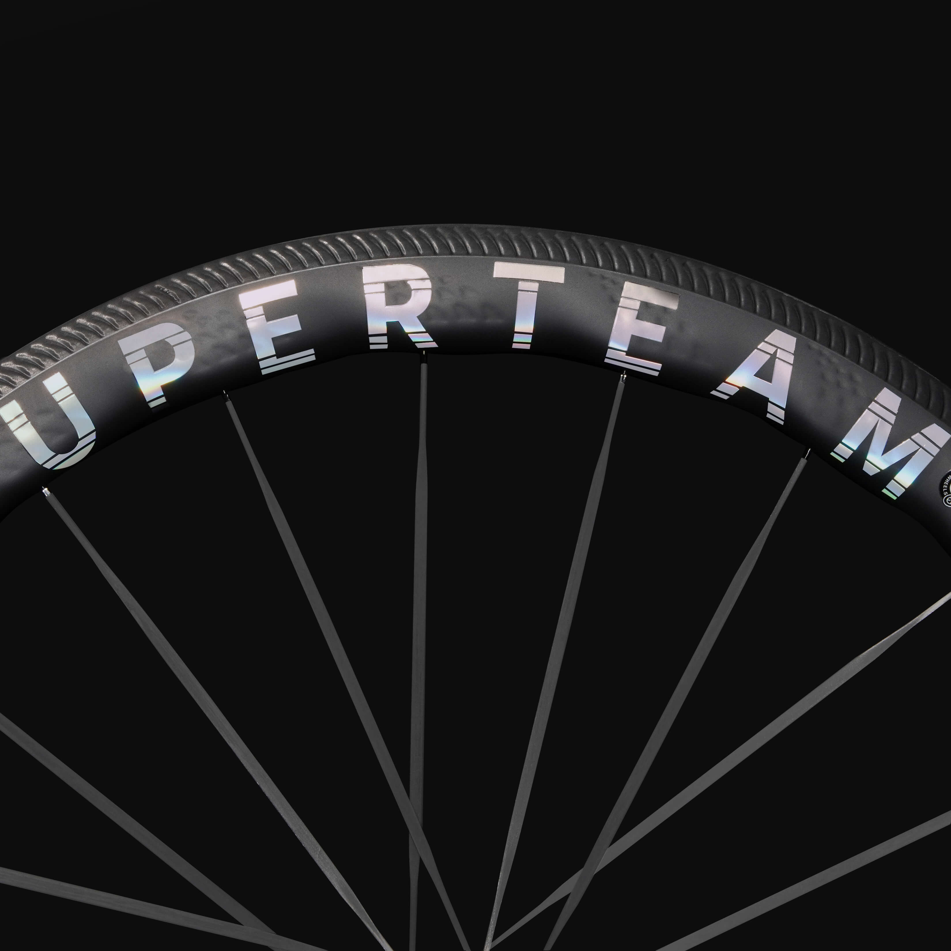 SUPERTEAM S-ALL Carbon Ultra R25-50 RIM Brake Silver Decals