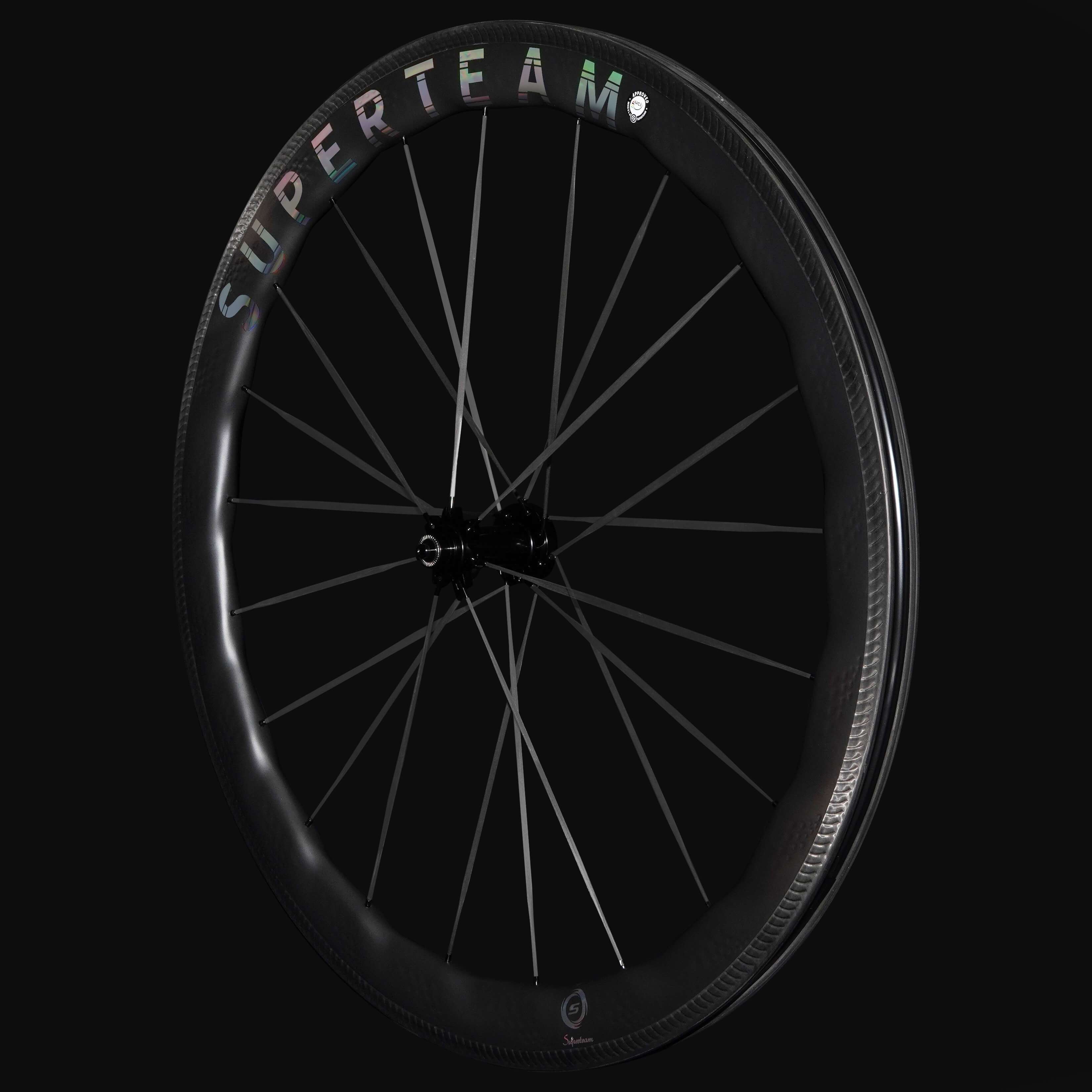 SUPERTEAM S-ALL Carbon Ultra R25-50 RIM Brake Silver Decals