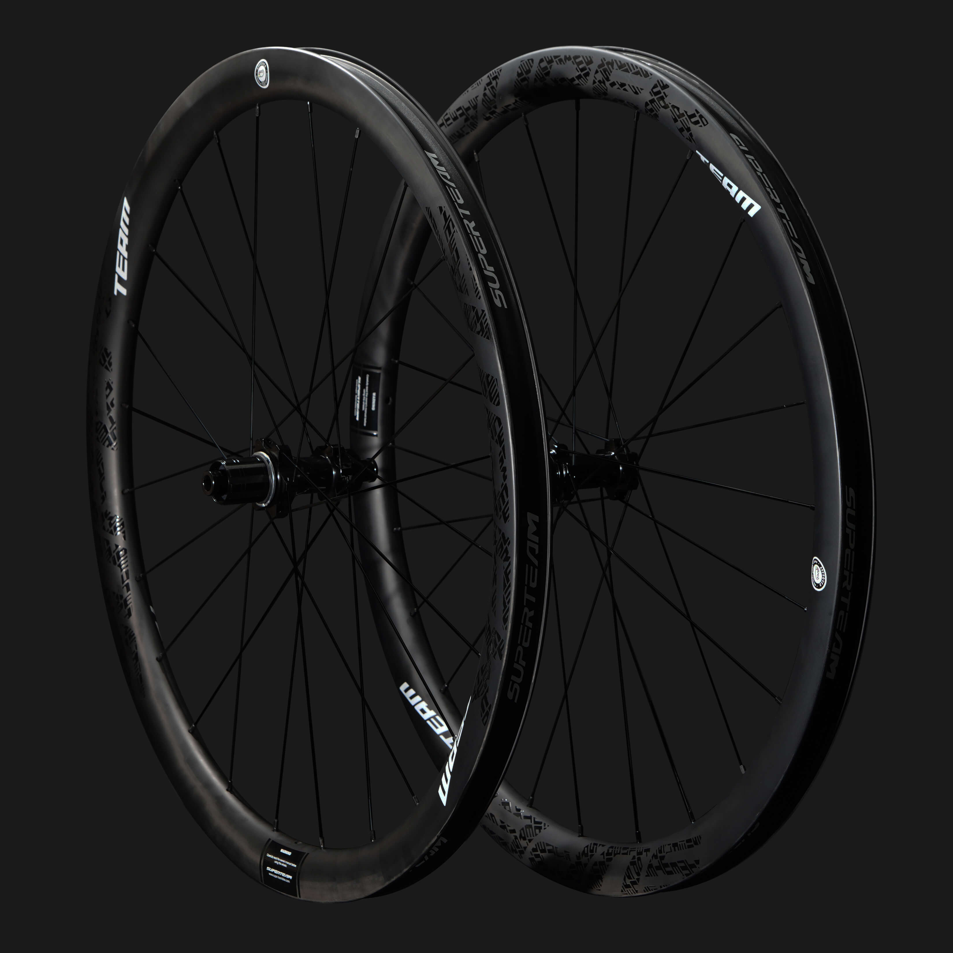 Superteam Classic PRO R25-38 Carbon Wheelset RIM Brake Black Decals