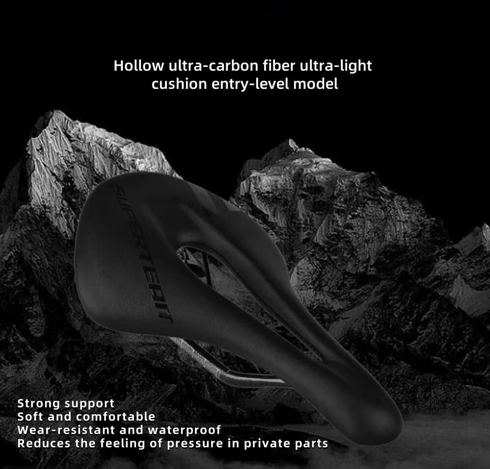 Superteam Full Carbon Short Nosed Bike Saddle