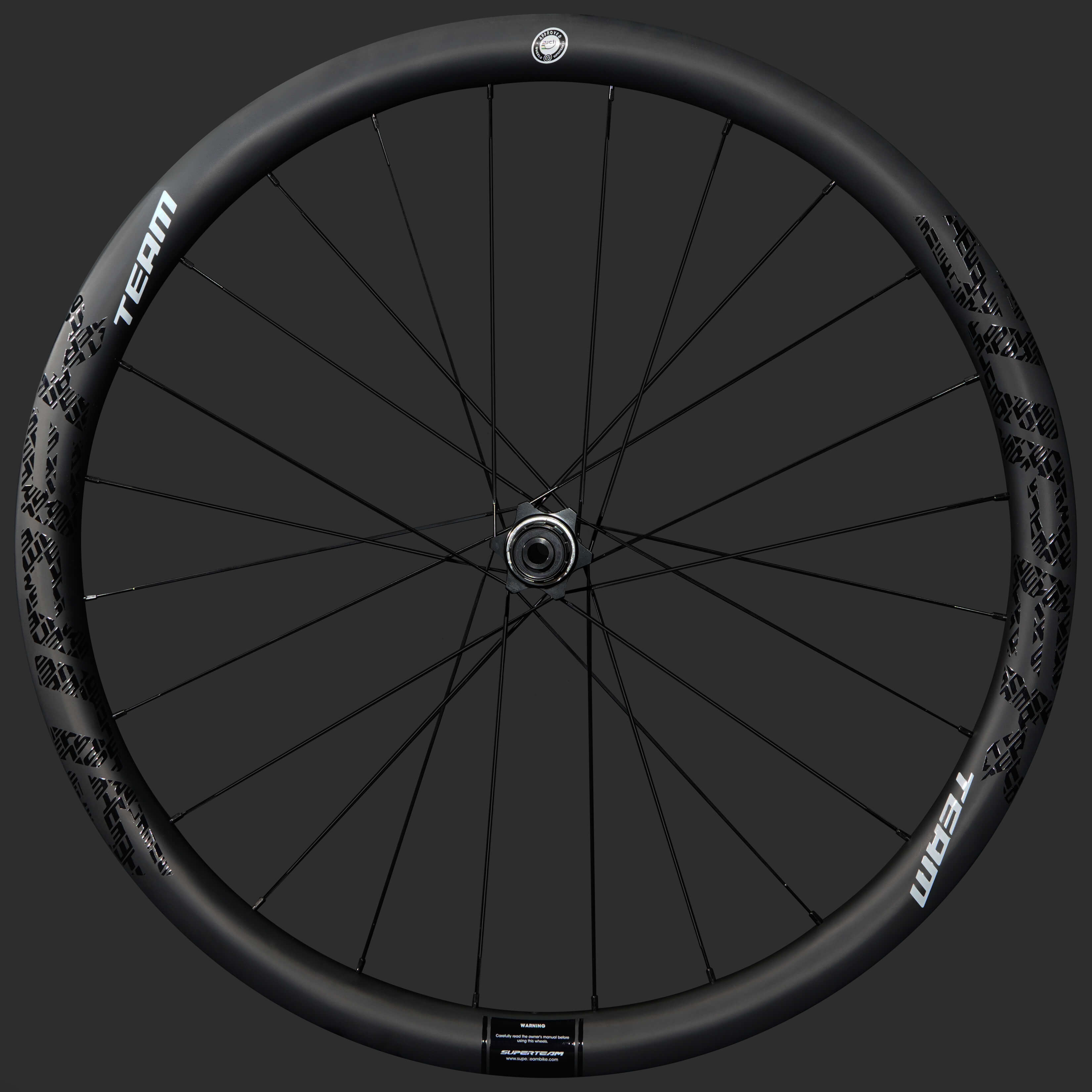 Superteam Classic PRO R25-38 Carbon Wheelset RIM Brake Black Decals