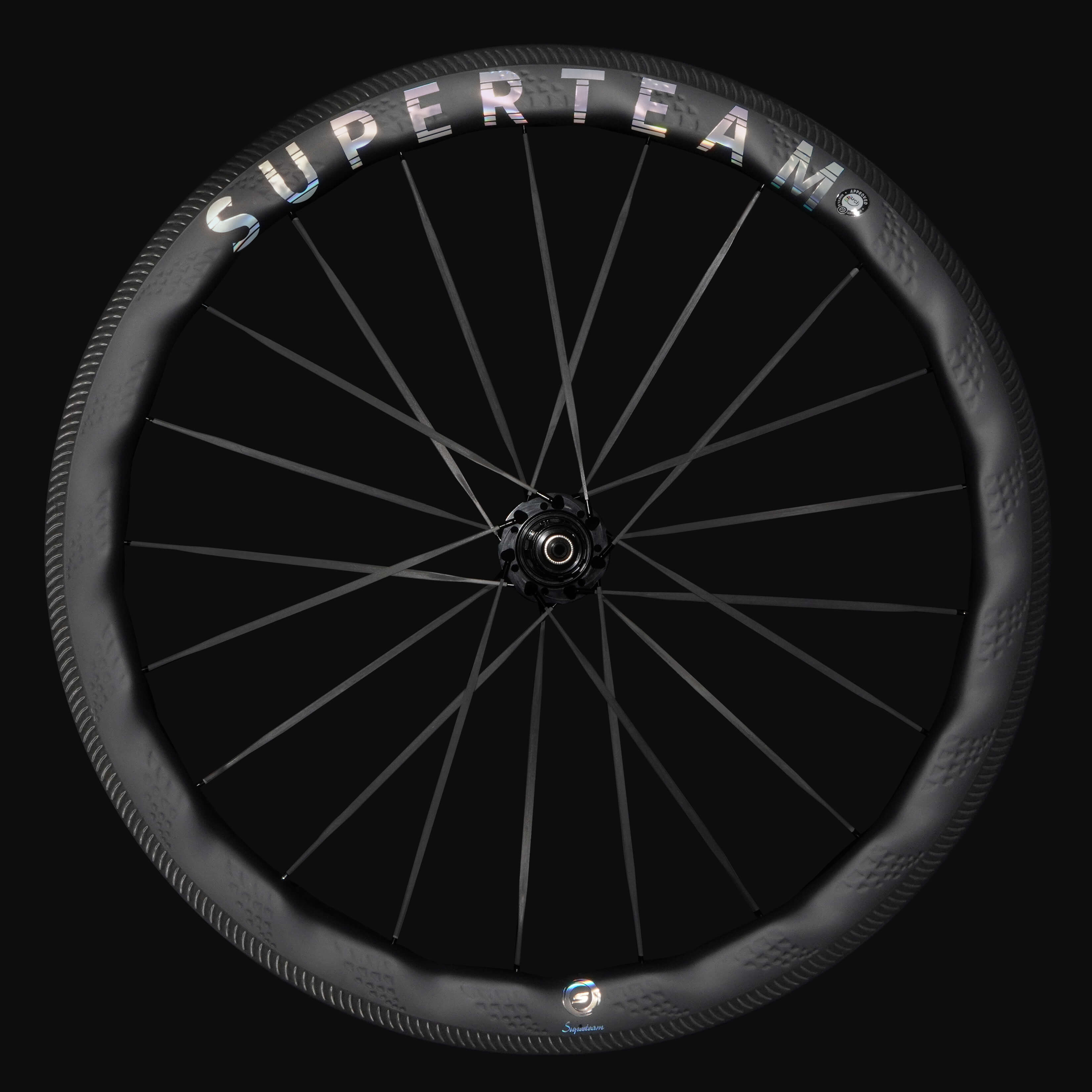 SUPERTEAM S-ALL Carbon Ultra R25-50 RIM Brake Silver Decals