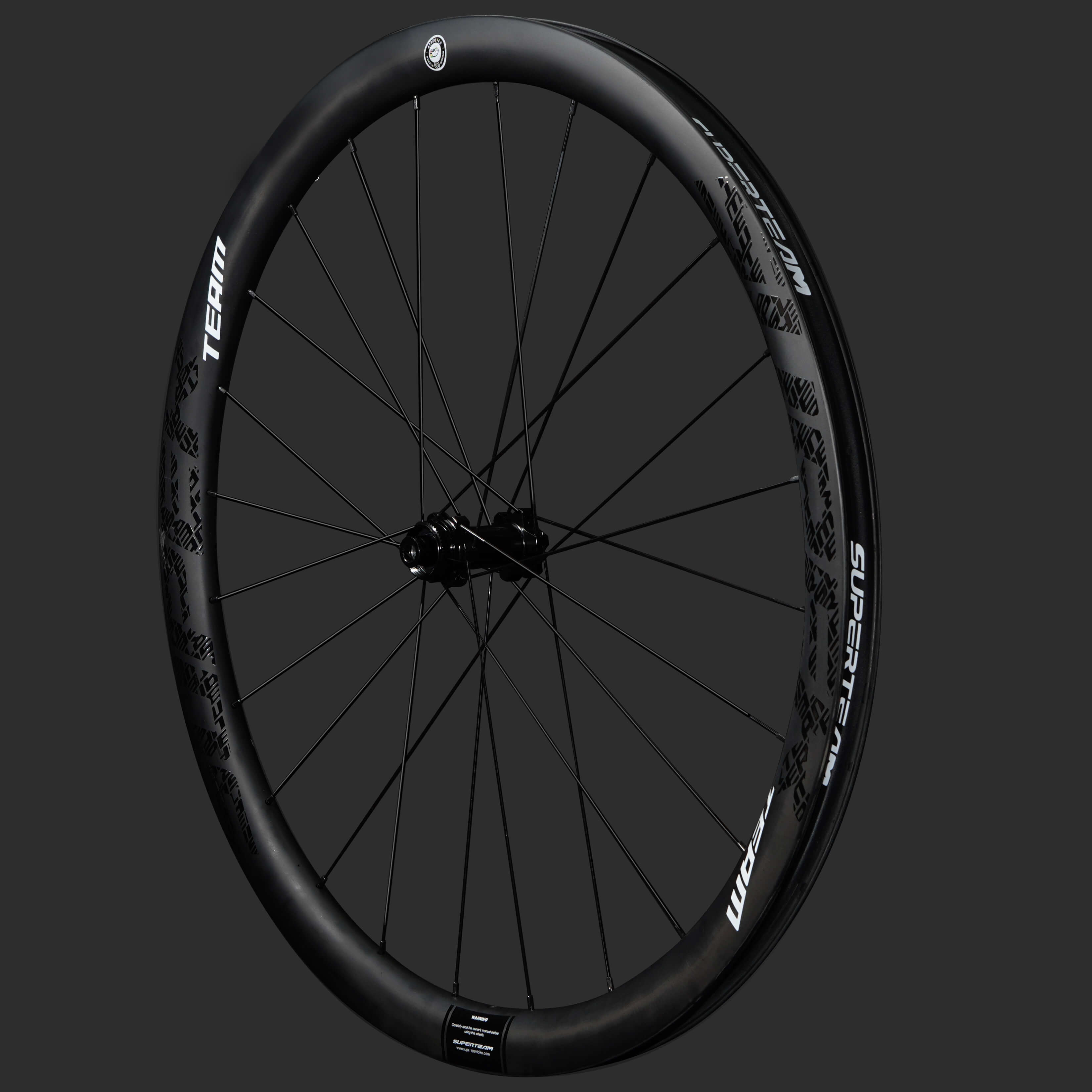 Superteam Classic PRO R25-38 Carbon Wheelset RIM Brake Black Decals