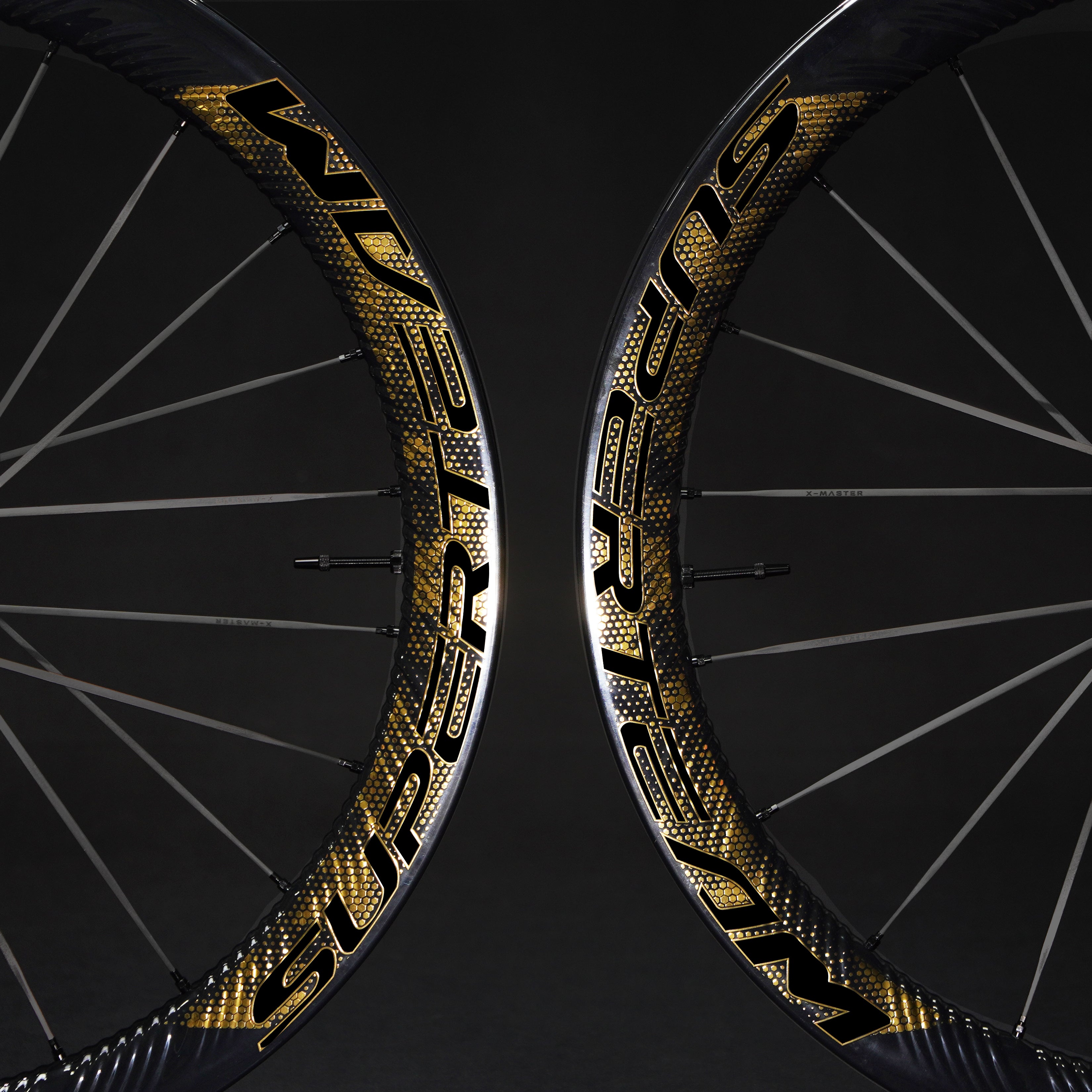 S-ALL Carbon EVO Ⅱ D30-50 DISC Brake Gold Decals