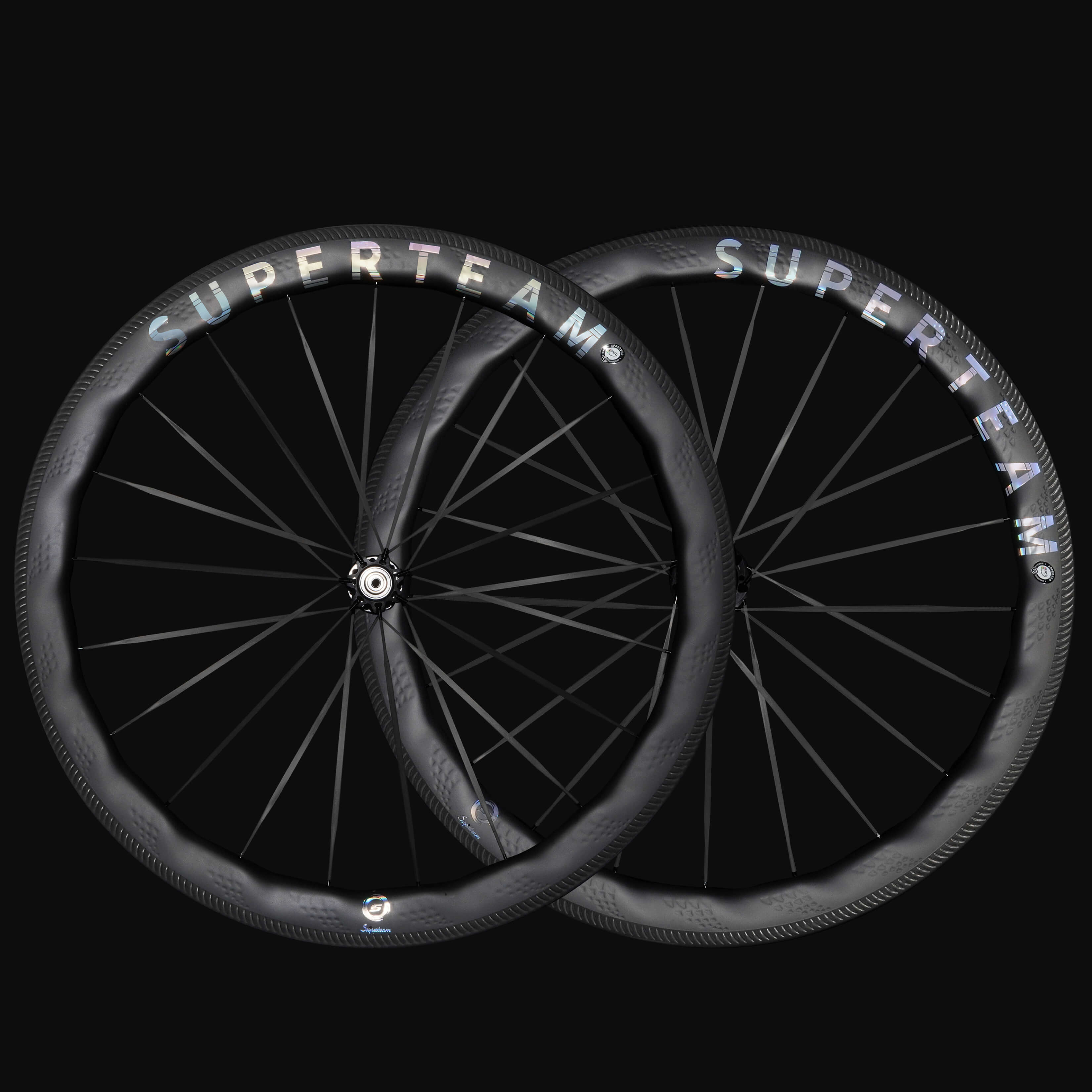 SUPERTEAM S-ALL Carbon Ultra R25-50 RIM Brake Silver Decals