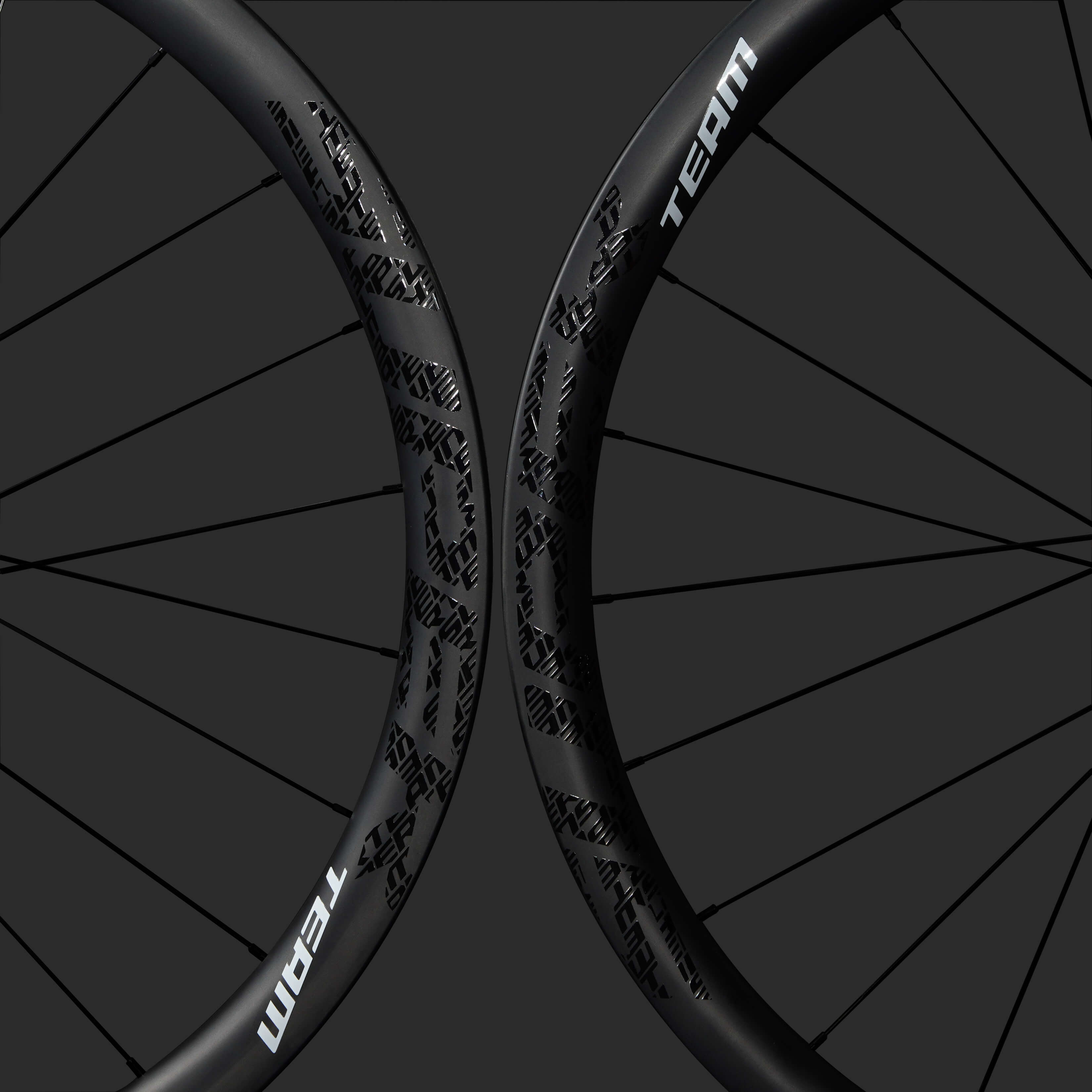 Superteam Classic PRO R25-38 Carbon Wheelset RIM Brake Black Decals