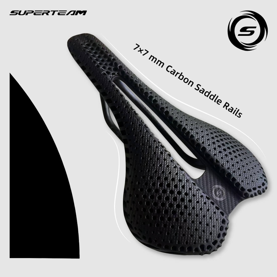 Superteam 3D-Printed Honeycomb Saddle