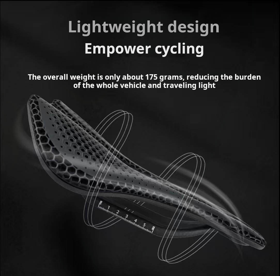 Superteam 3D Printed Road Bike Full Carbon Fiber Medium Short-Nosed Saddle