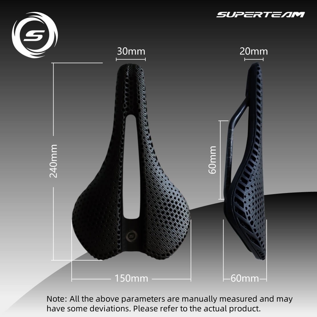Superteam 3D-Printed Honeycomb Saddle