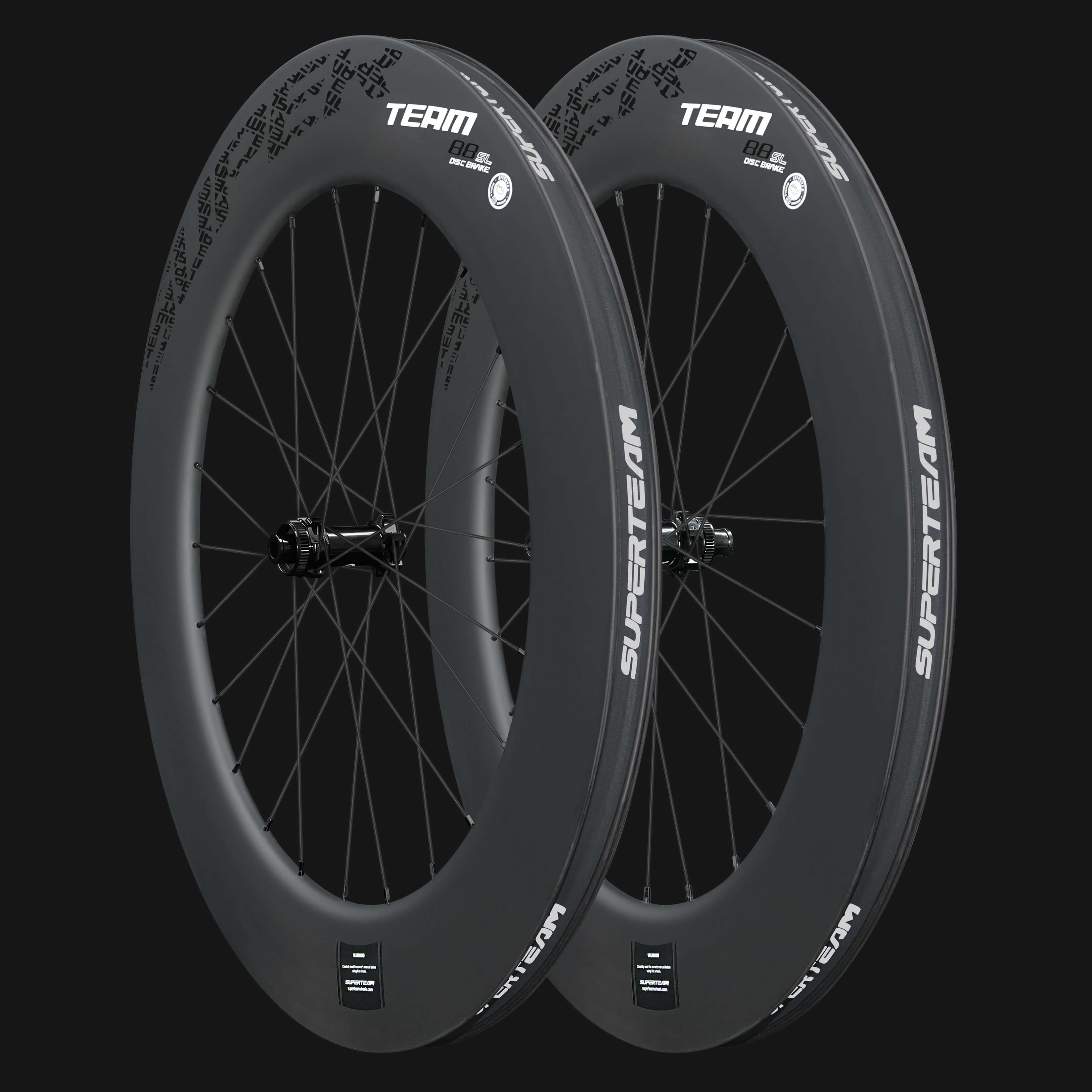 Classic PRO D28-88 Disc Brake Black Decals PILLAR WING21 Spokes