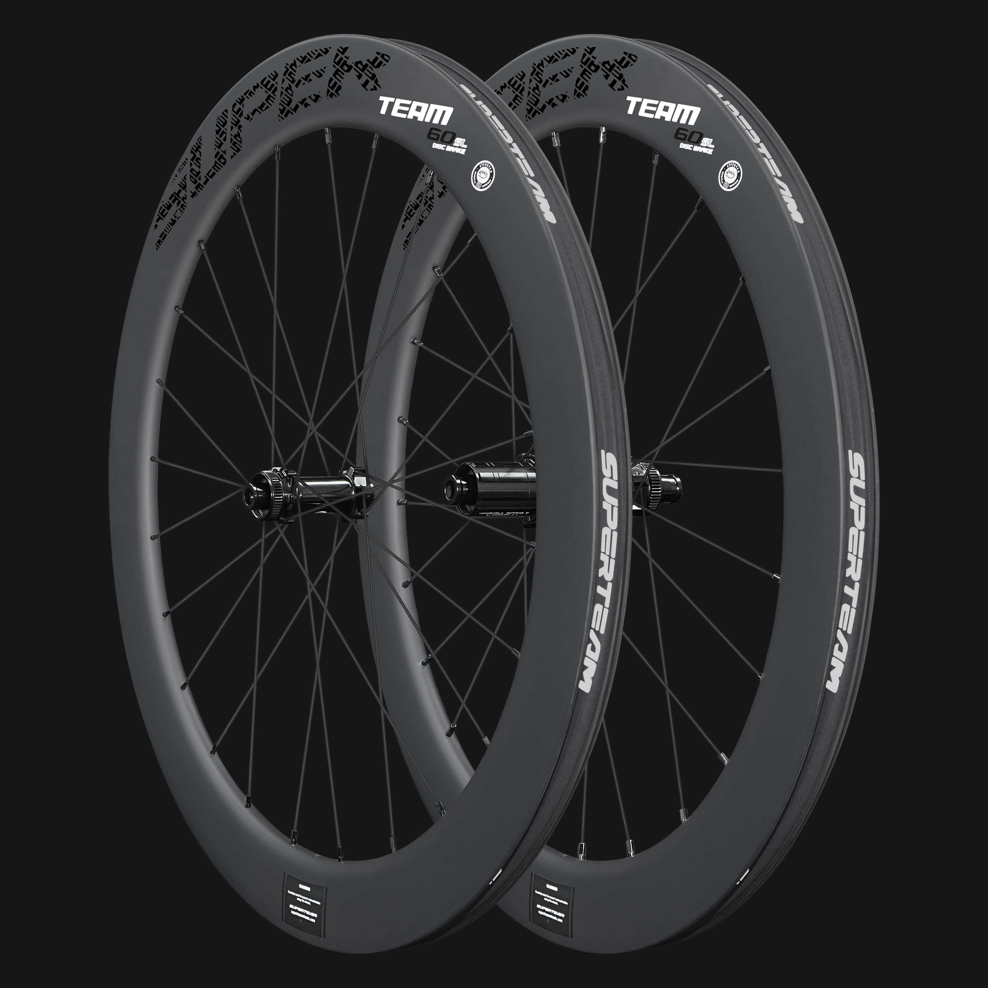 Road Bike Classic PRO D28-60 Disc Brake Black Decals PILLAR WING21 Spokes