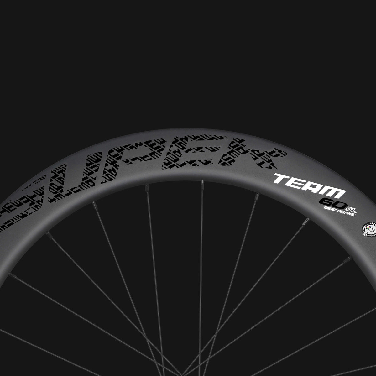 Classic PRO D28-60 Disc Brake Black Decals PILLAR WING21 Spokes