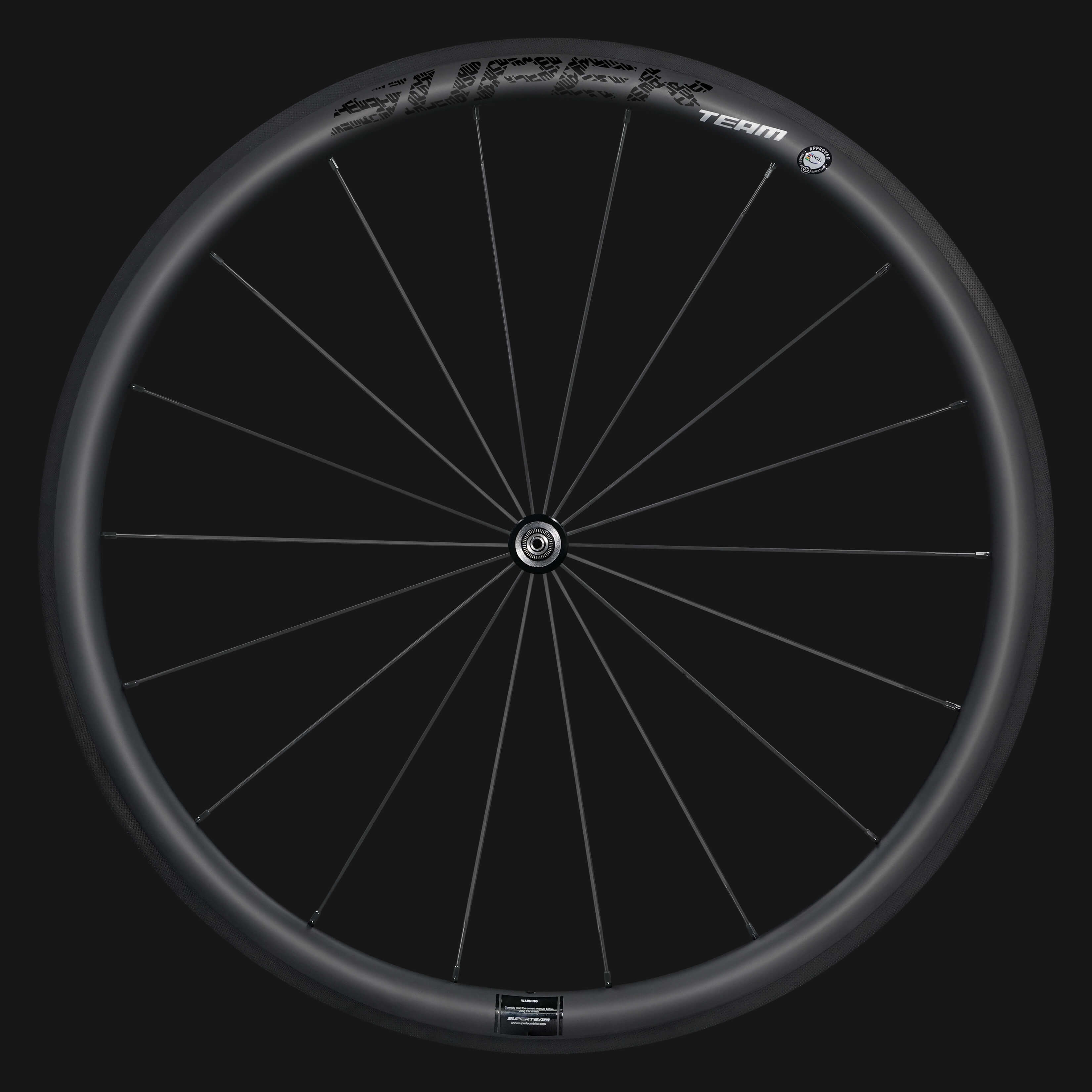 Road Bike Classic PRO R25-38 Carbon Wheelset RIM Brake Black Decals