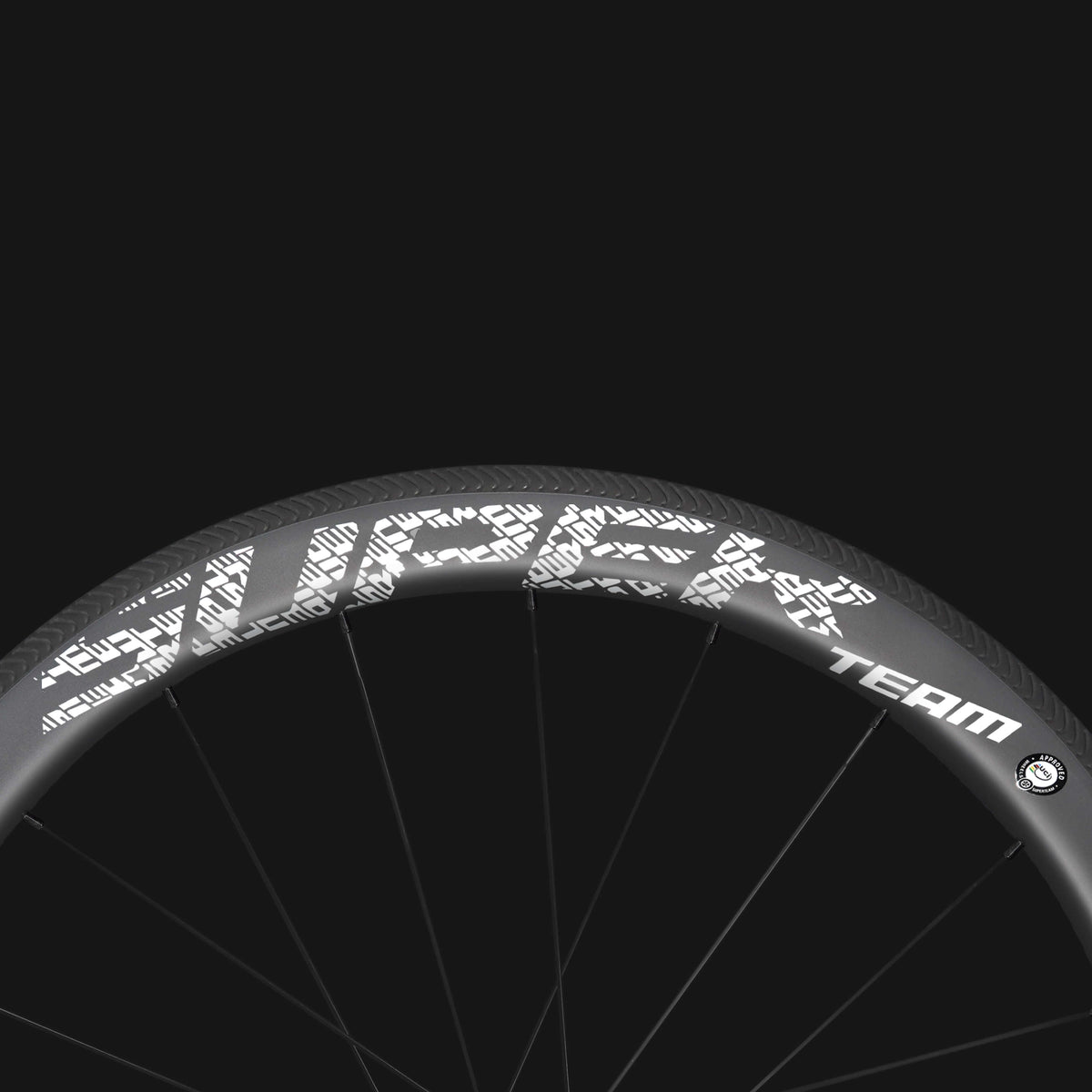 Conjunto de rodas de carbono Classic PRO R25-50 RIM Brake White Decals