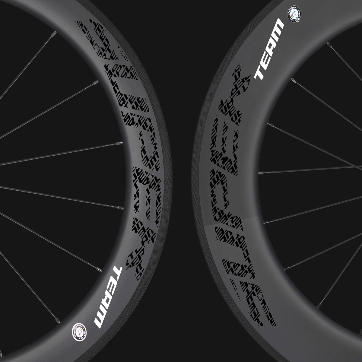 Classic PRO R25-60/88 Carbon Wheelset Rim Brake Black Decals