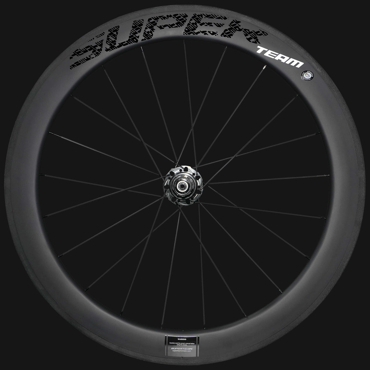 Roues Classic PRO R25-60 en carbone, freins sur jante, autocollants noirs