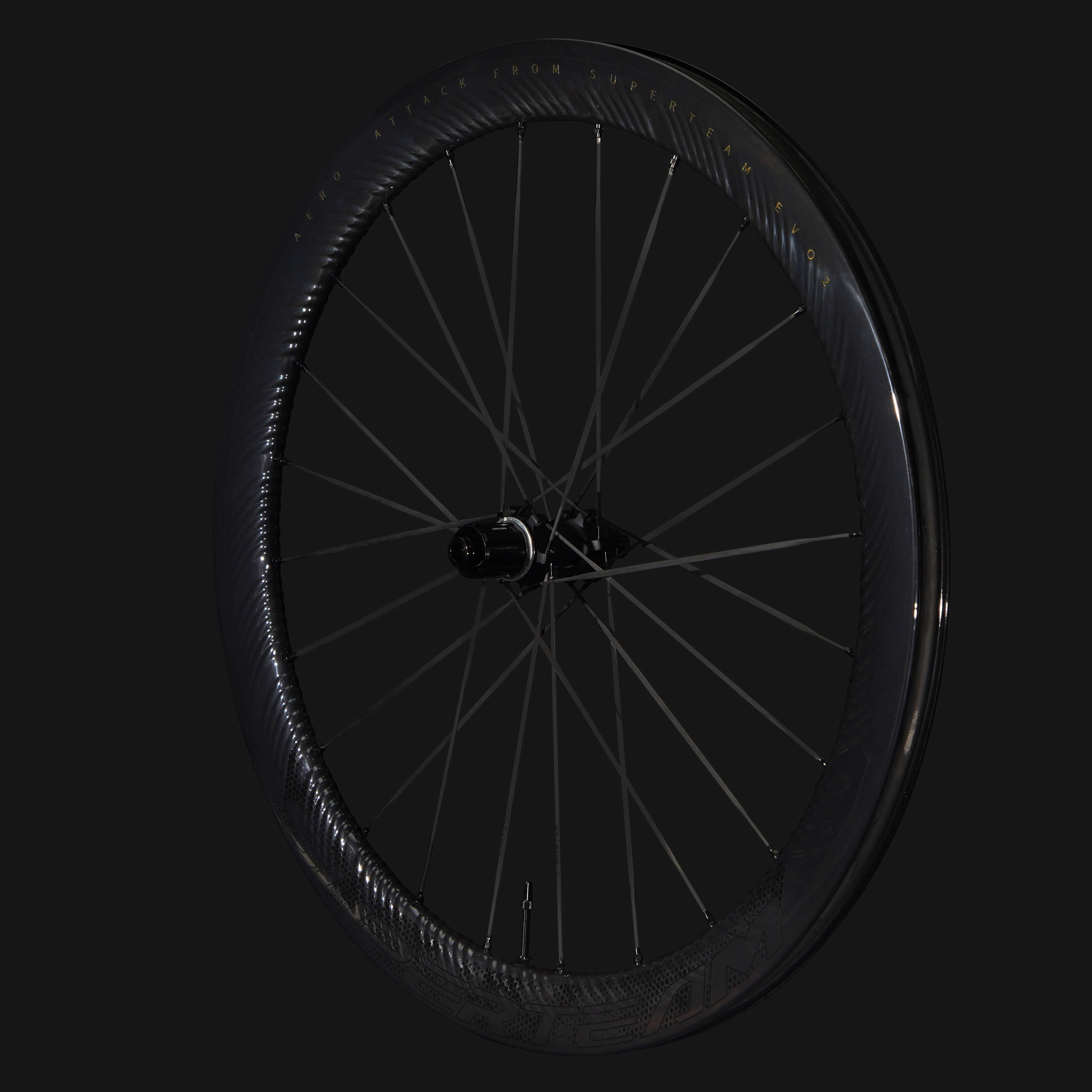 SUPERTEAM S-ALL Carbon EVO Ⅱ D30-50 DISC S-ALL Carbon EVO Ⅱ D30-50 DISC Brake Black Decals | Superteam Wheels
