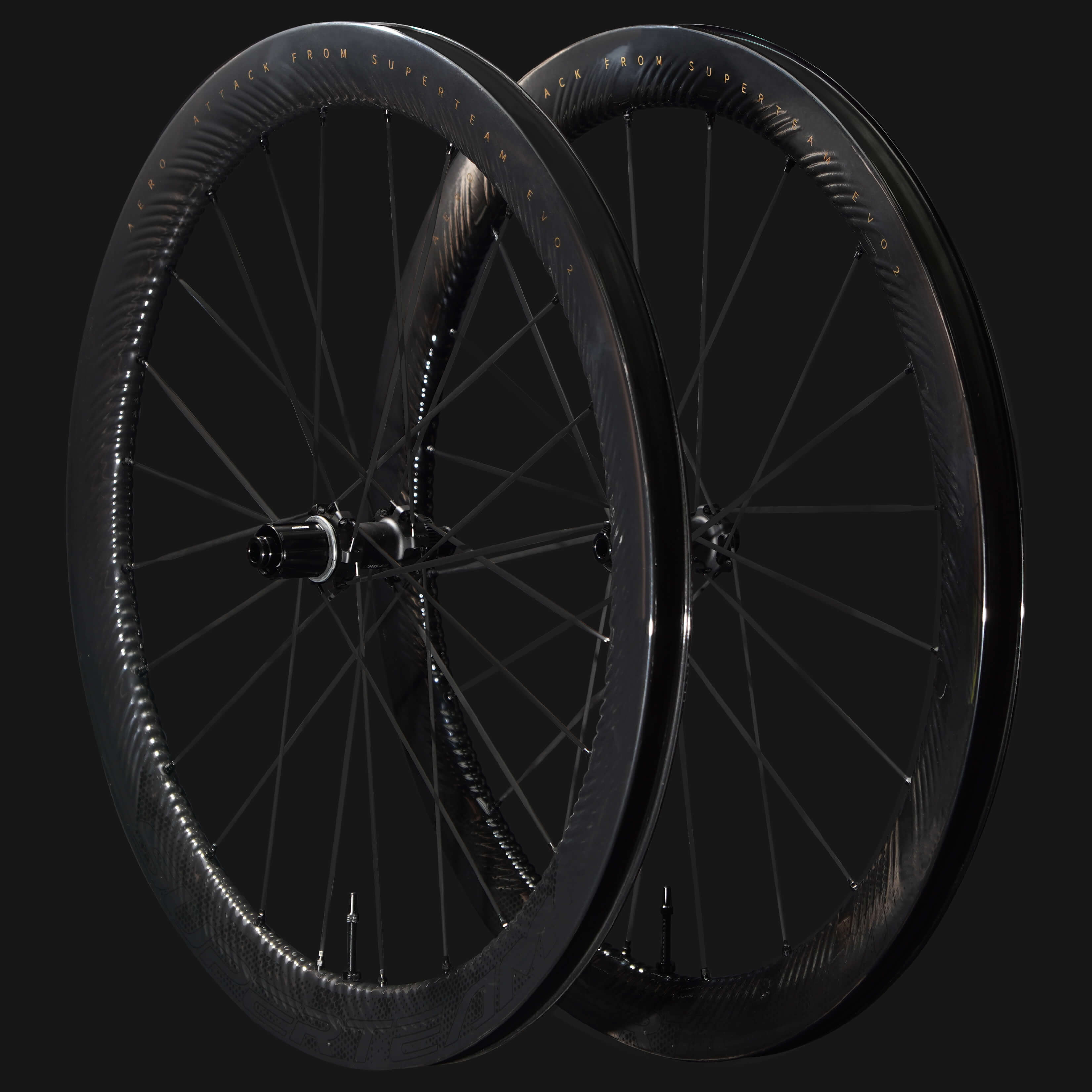 S-ALL Carbon EVO Ⅱ D30-50 DISC Brake Black Decals | Superteam Wheels