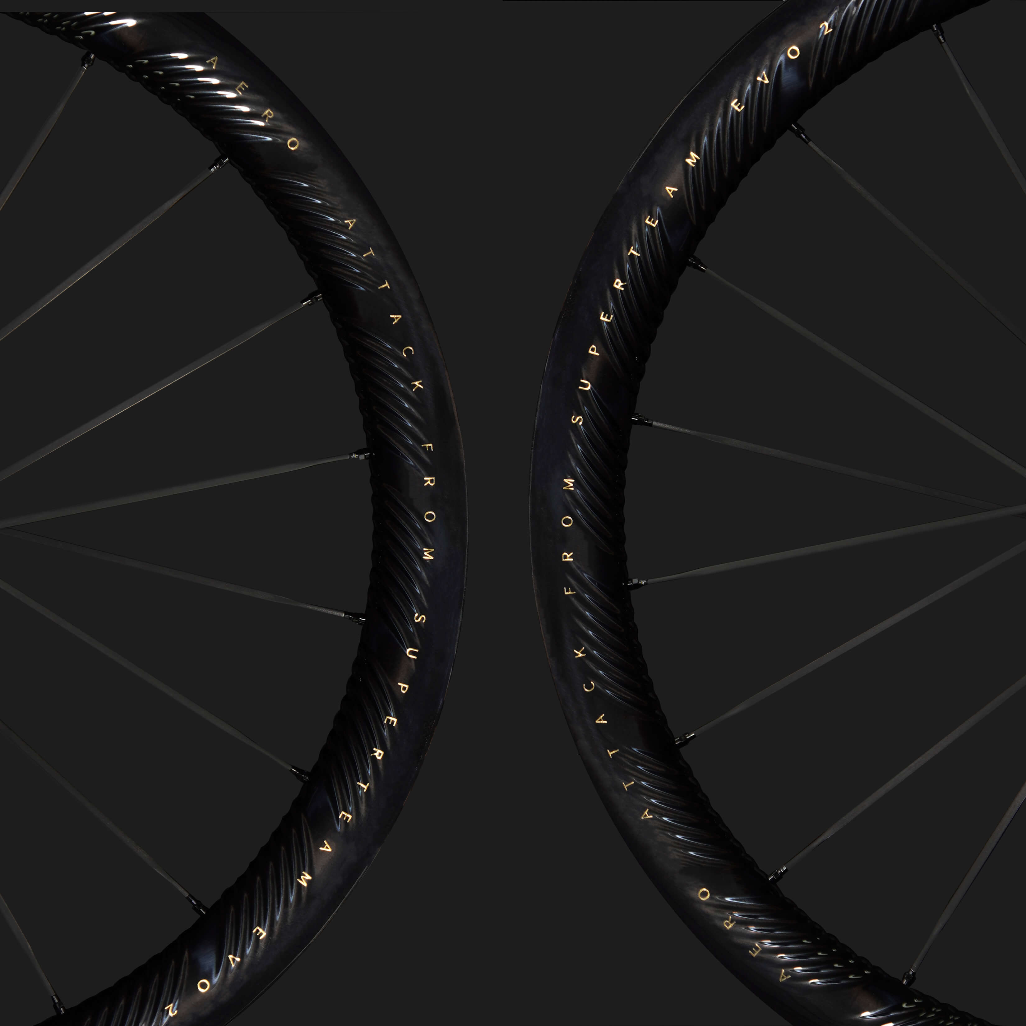S-ALL Carbon EVO Ⅱ D30-50 DISC Brake Black Decals | Superteam Wheels