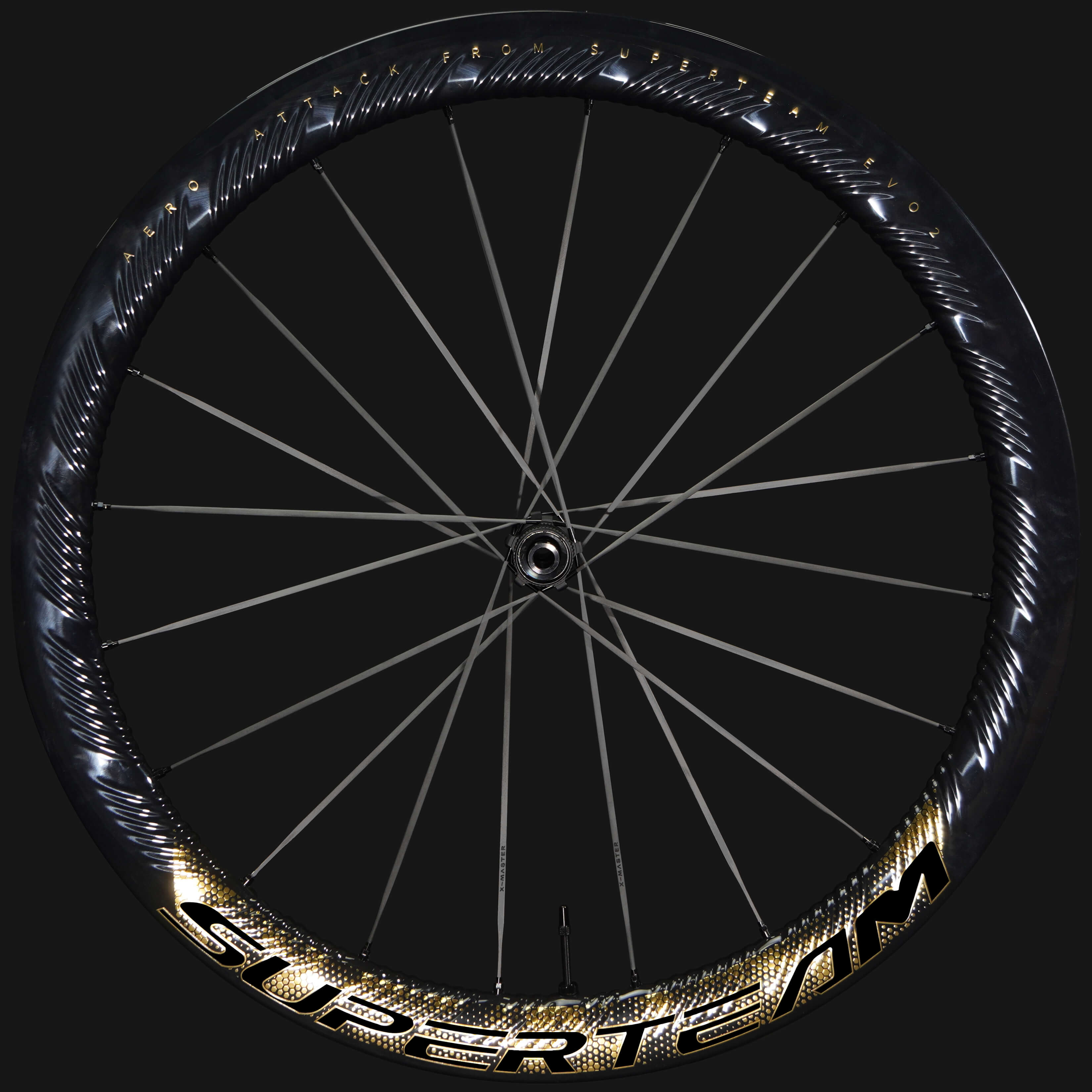 SUPERTEAM S-ALL Carbon EVO Ⅱ D30-50 DISC S-ALL Carbon EVO Ⅱ D30-50 DISC Brake Gold Decals | Superteam Wheels