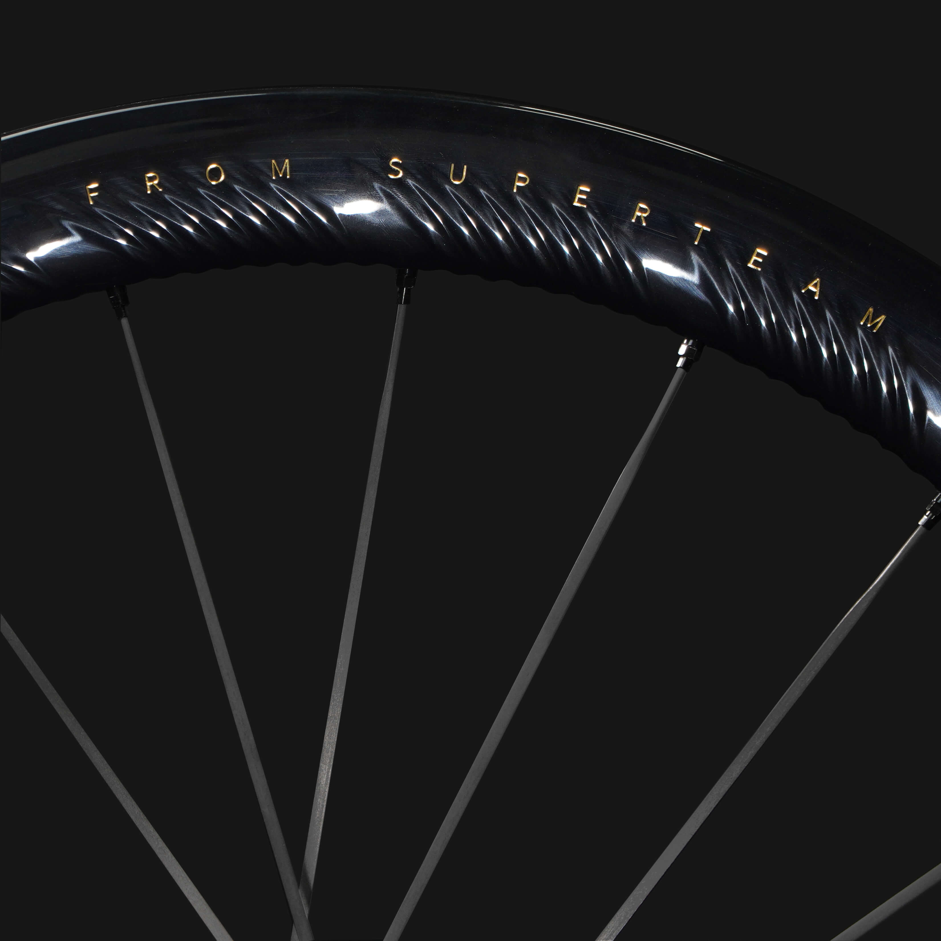 S-ALL Carbon EVO Ⅱ D30-50 DISC Brake Gold Decals | Superteam Wheels