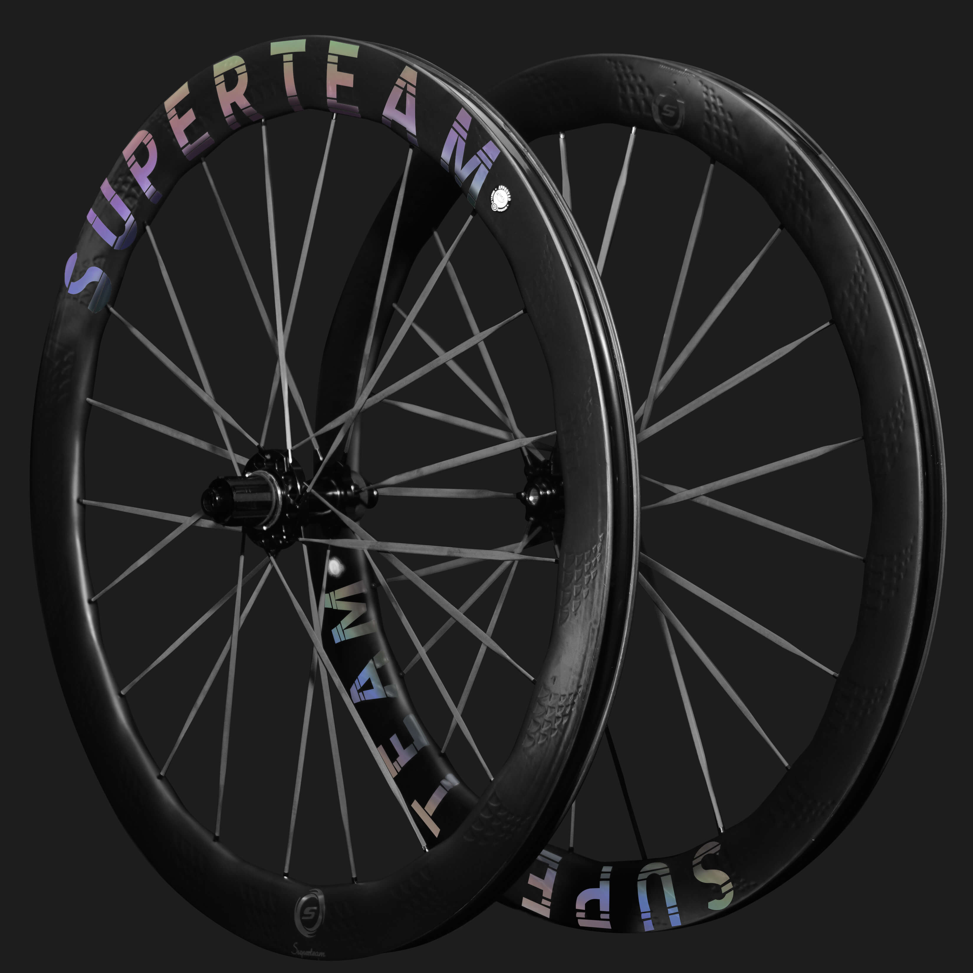 S-ALL Carbon Ultra D28-50 DISC Brake Silver Decals | Superteam Wheels