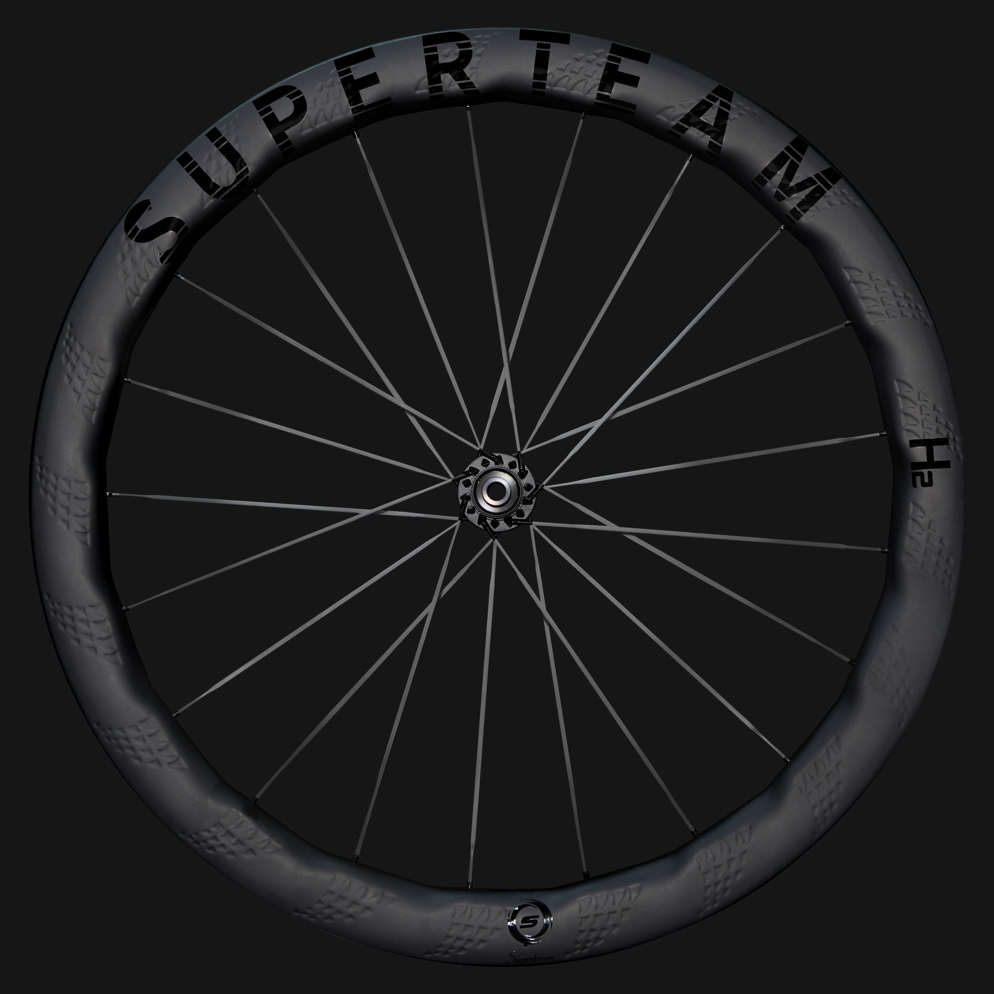 SUPERTEAM S-ALL Carbon EVO Ⅱ D30-50 DISC S-All Carbon Ultra H2 D30-50 Disc Brake Black Decals | Superteam