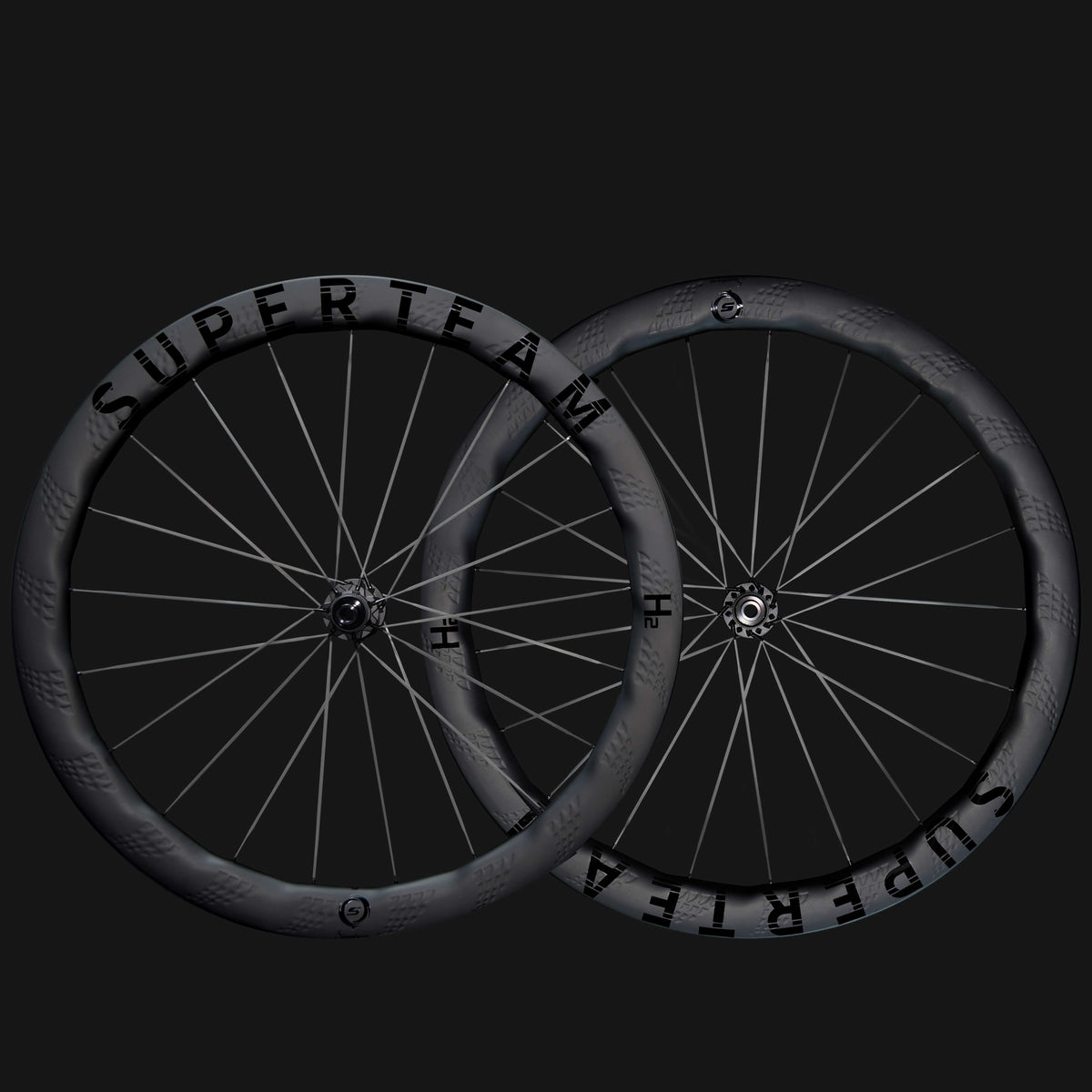 S-All Carbon Ultra H2 D30-50 Disc Brake Black Decals
