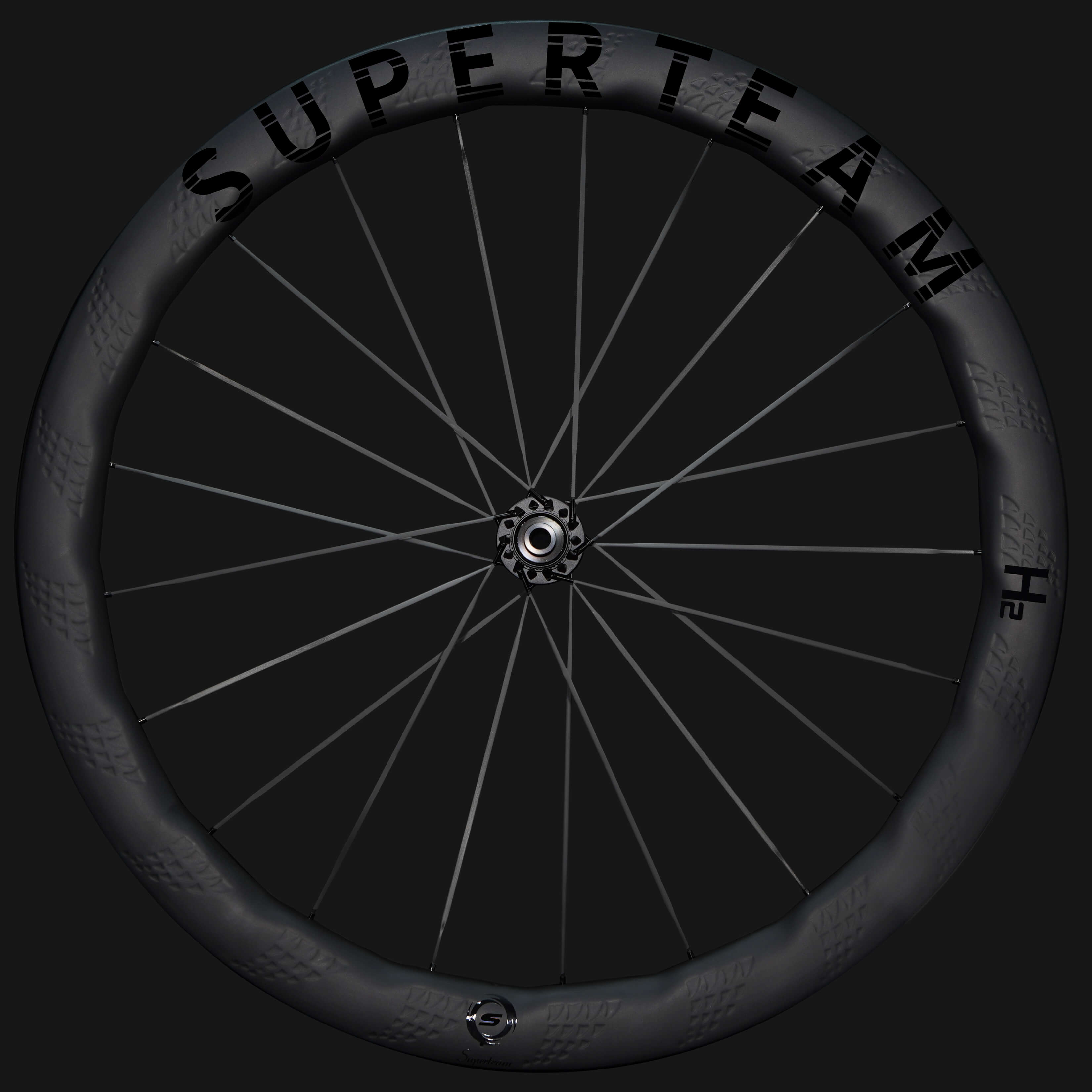 S-All Carbon Ultra H2 D30-50 Disc Brake Black Decals | Superteam