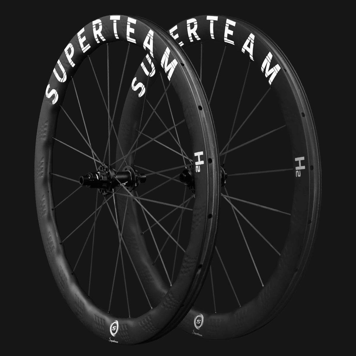S-All Carbon Ultra H2 D30-50 Disc Brake White Decals