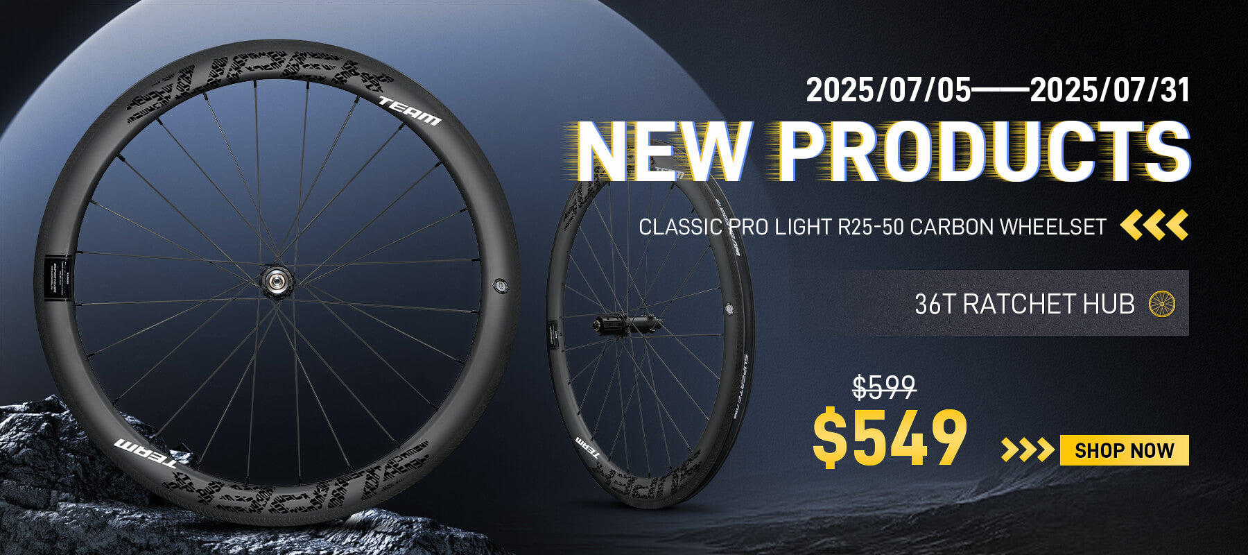 Superteam Road Bike Wheels 50mm Carbon Fiber Wheelset