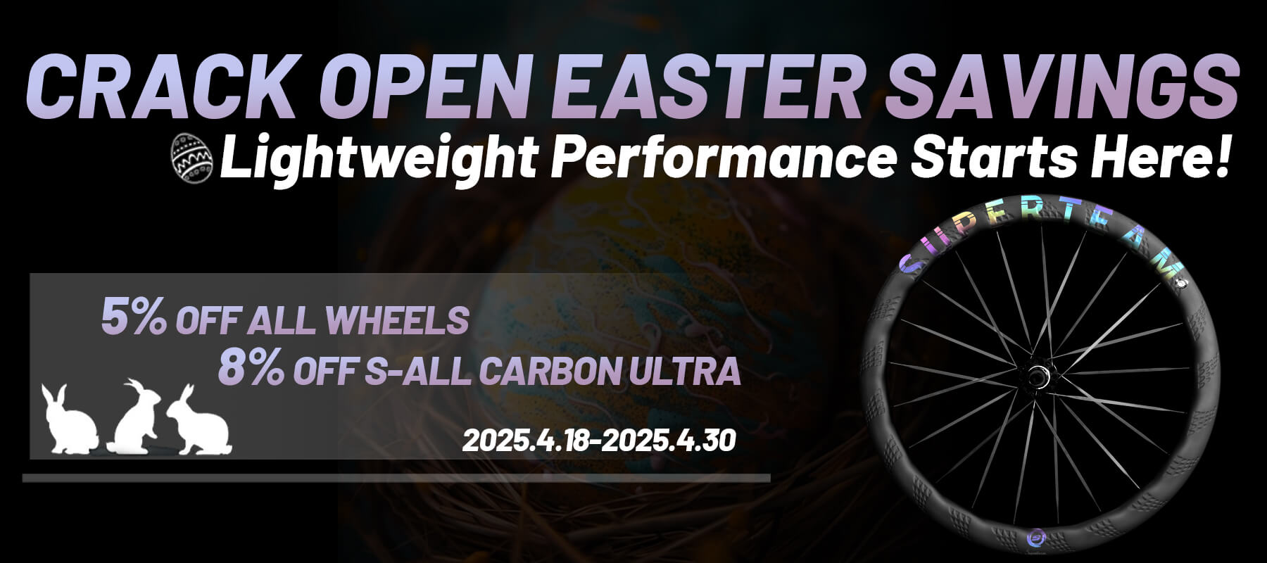 SUPERTEAM BIKE WHEELSET CARBON RIMS AND CARBON WHEELS