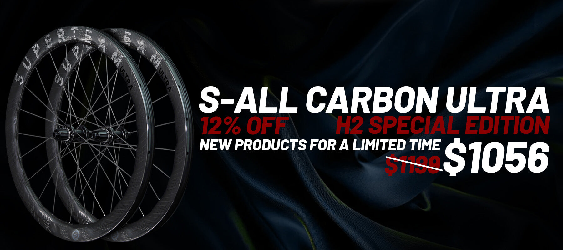 SUPERTEAM BIKE WHEELSET CARBON RIMS AND CARBON WHEELS